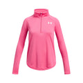 Tech Graphic Half-Zip Longsleeve Meisjes-Pink