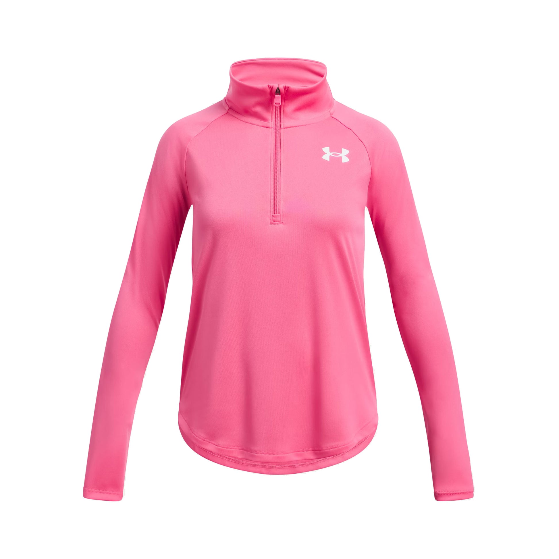 Under Armour Tech Graphic Half-Zip Longsleeve Meisjes-Pink