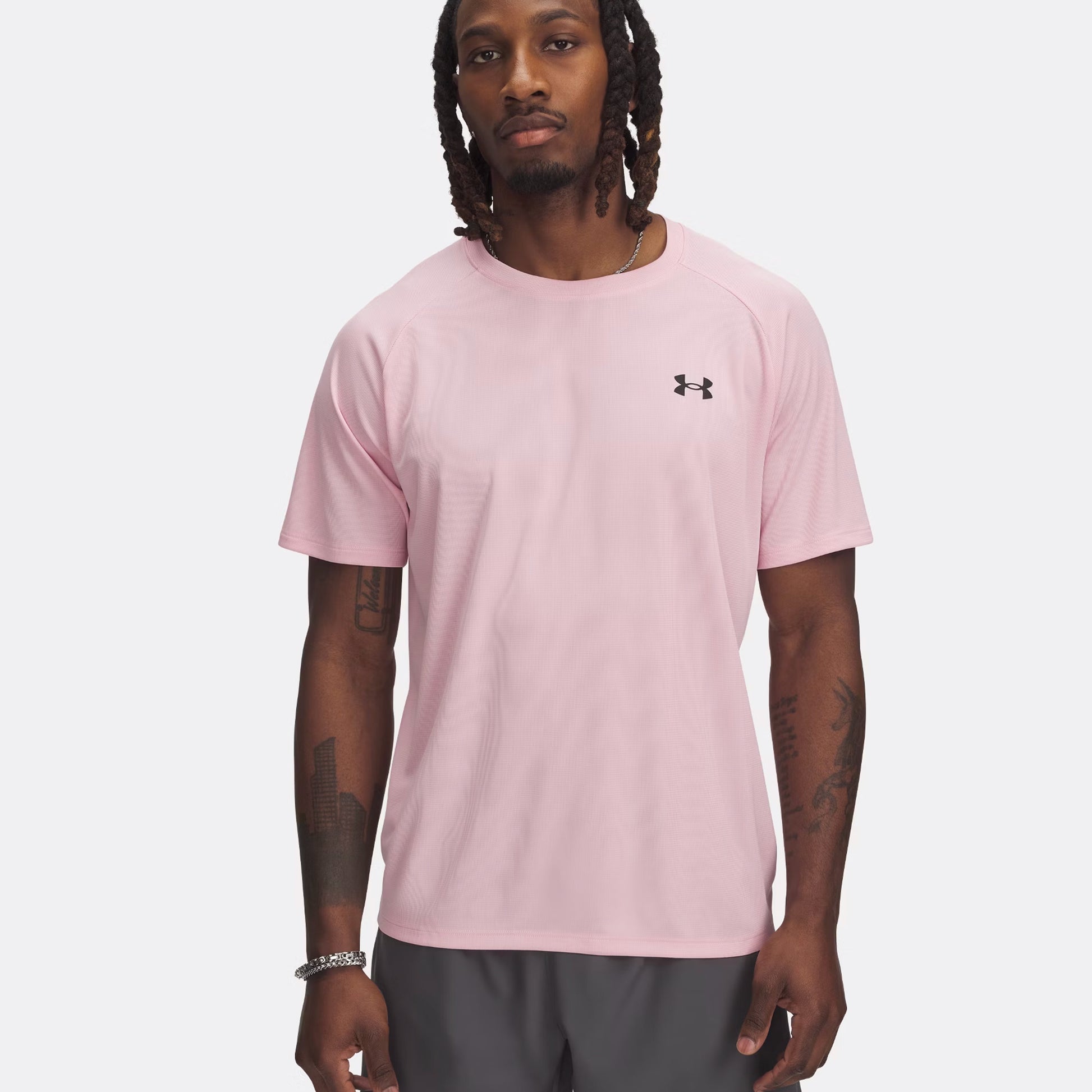 Under Armour Tech Textured T-shirt Heren - roze,