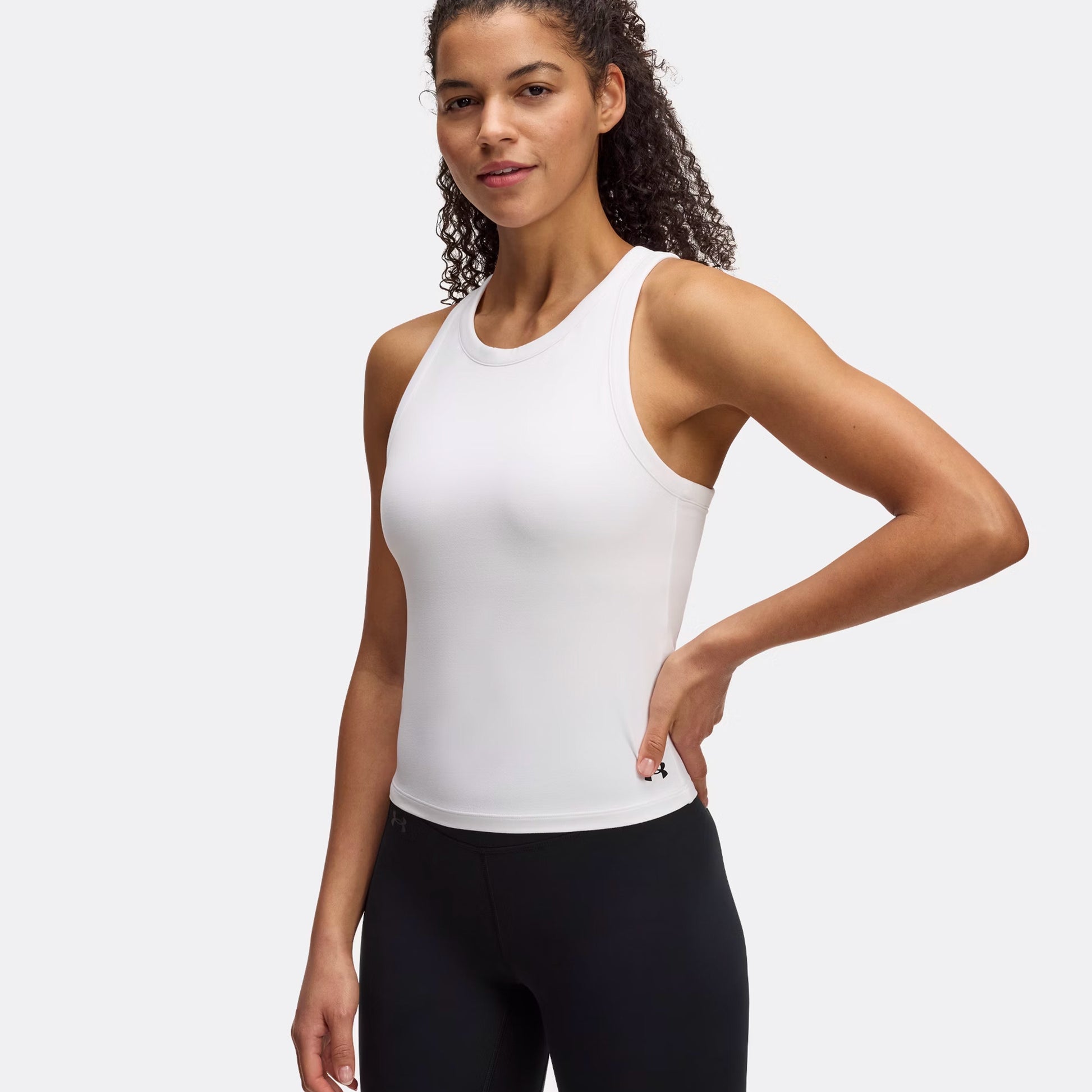 Under Armour Motion High Neck Tanktop Dames-Wit