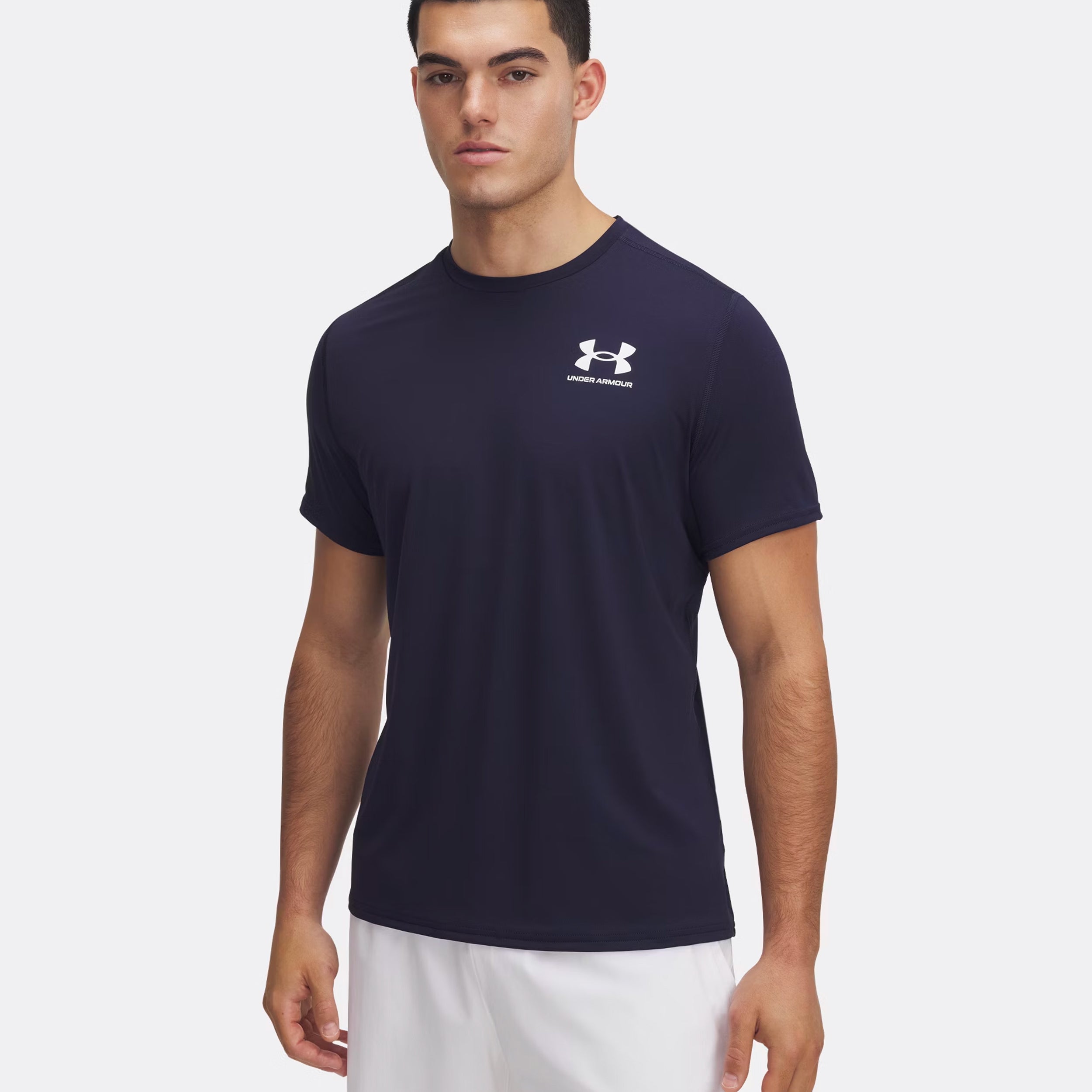 Under Armour Heatgear Fitted T-shirt Heren-Donkerblauw