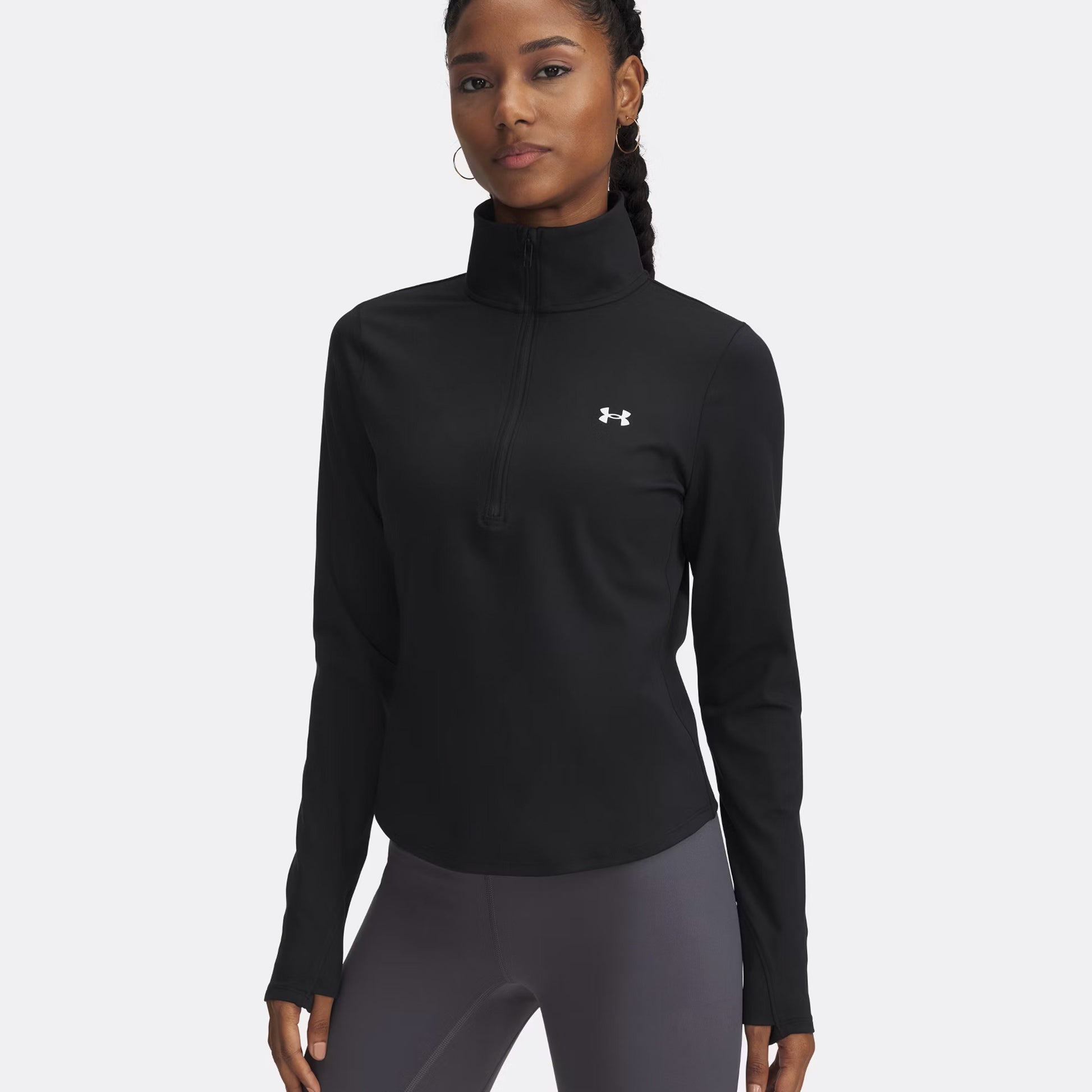 Under Armour Motion Half-Zip Longsleeve Dames-Zwart