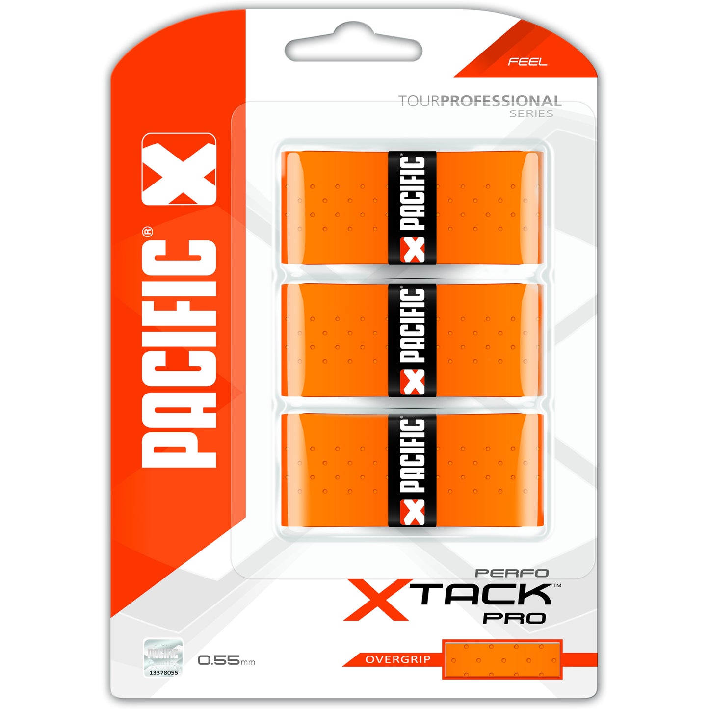 Pacific X Tack Pro Perfo Verpakking 3 Stuks-Oranje