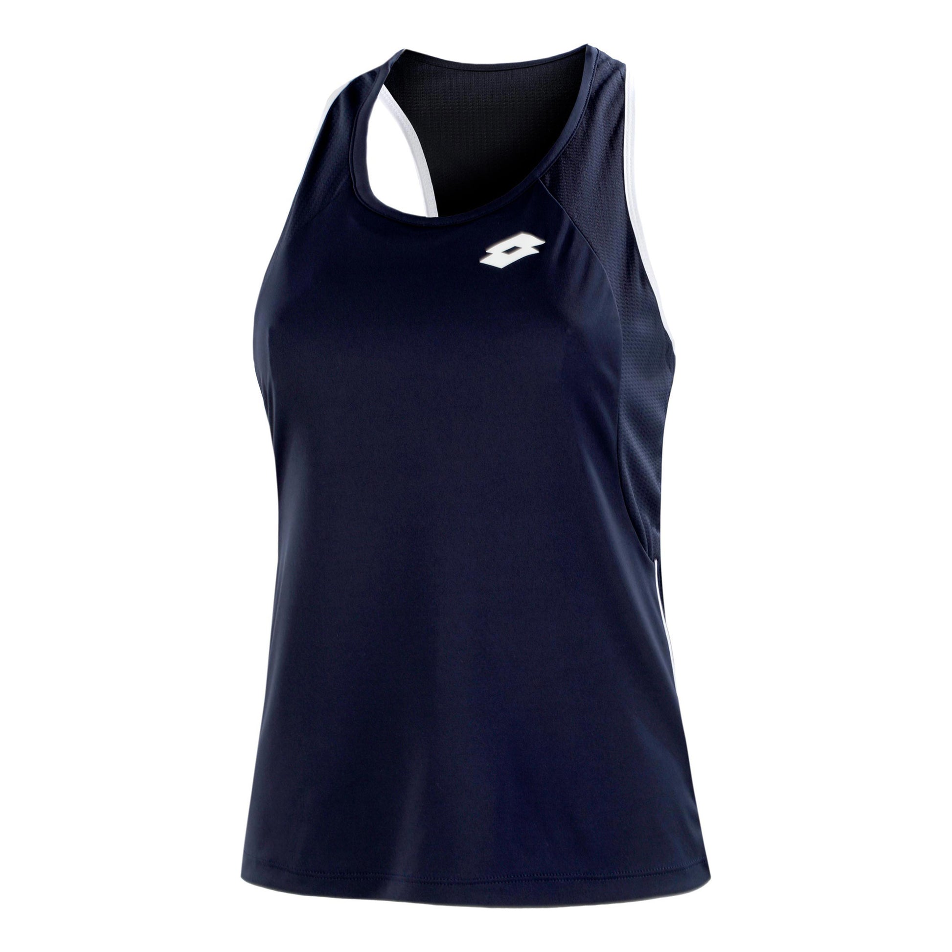 Lotto Squadra II PL Tanktop Dames - donkerblauw, wit