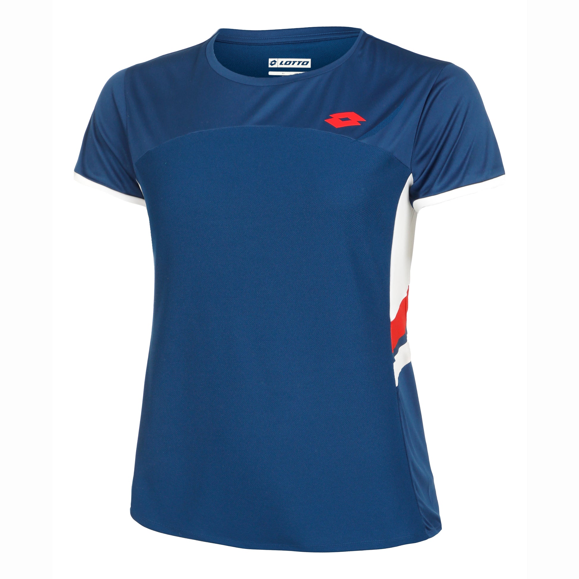 Lotto Squadra III T-shirt Dames-Blauw,Wit