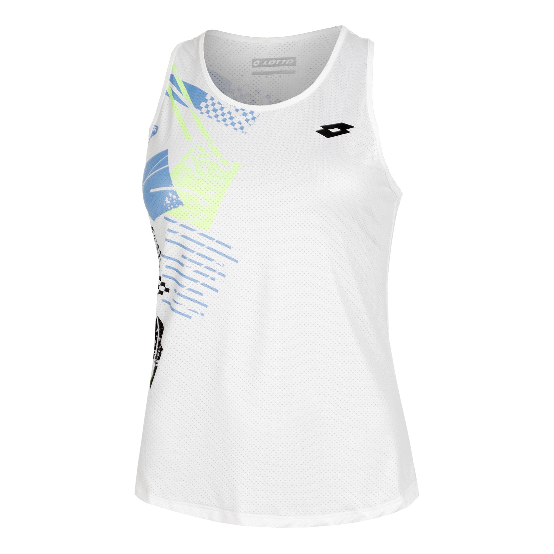 Lotto Tech W I D5 Tanktop Dames - wit, veelkleurig