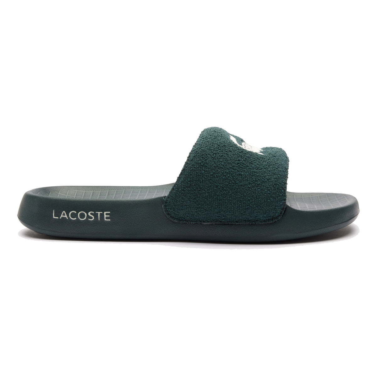 Lacoste Serve Slide 1.0 Badslippers Heren-donkergroen