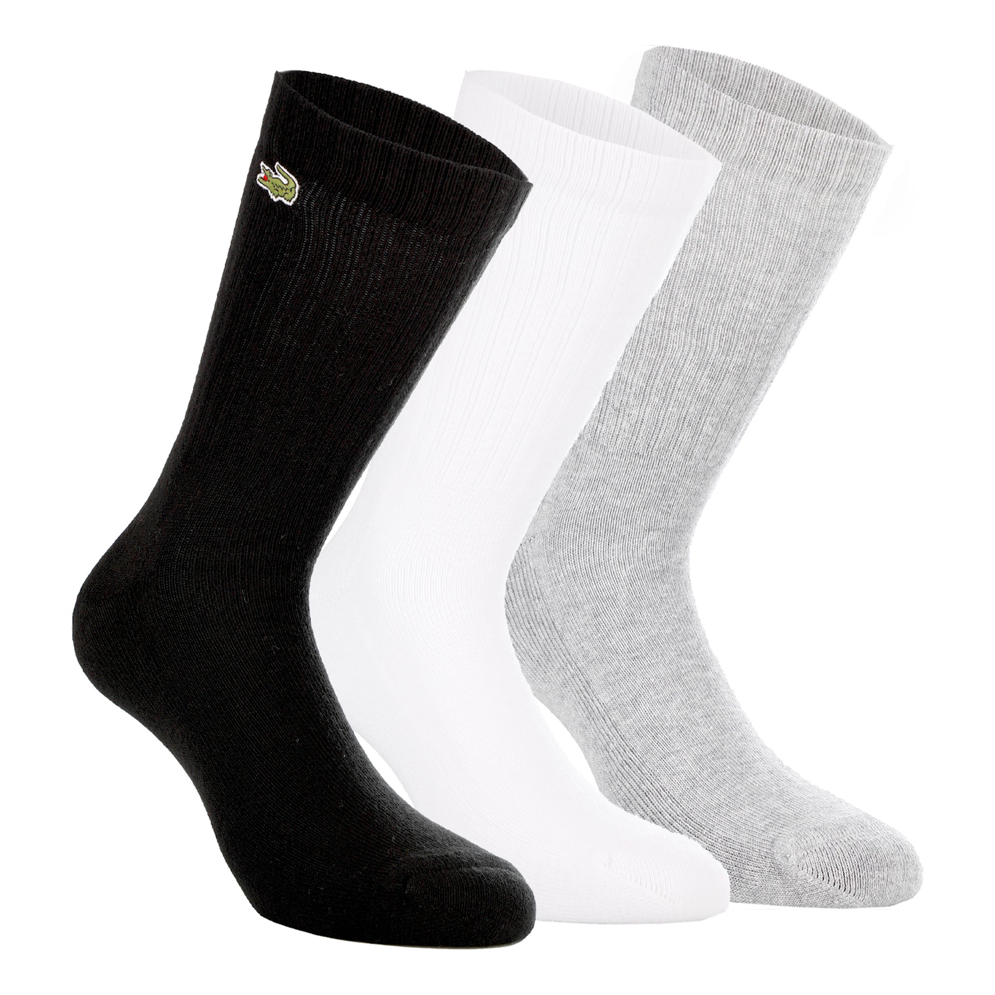Lacoste Performance Core Tennissokken Verpakking 3 stuks Unisex - zwart, grijs