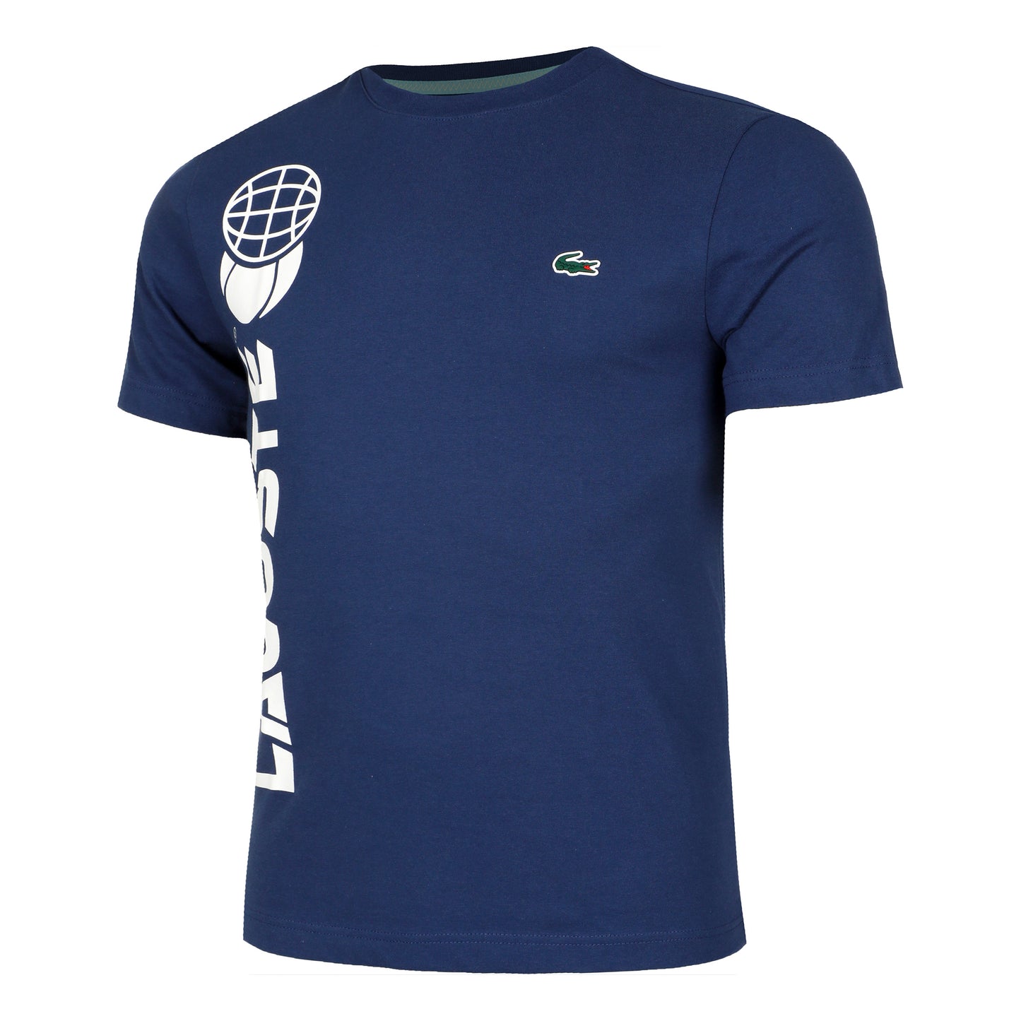 Lacoste Daniil Medvedev T-shirt Heren - donkerblauw, wit