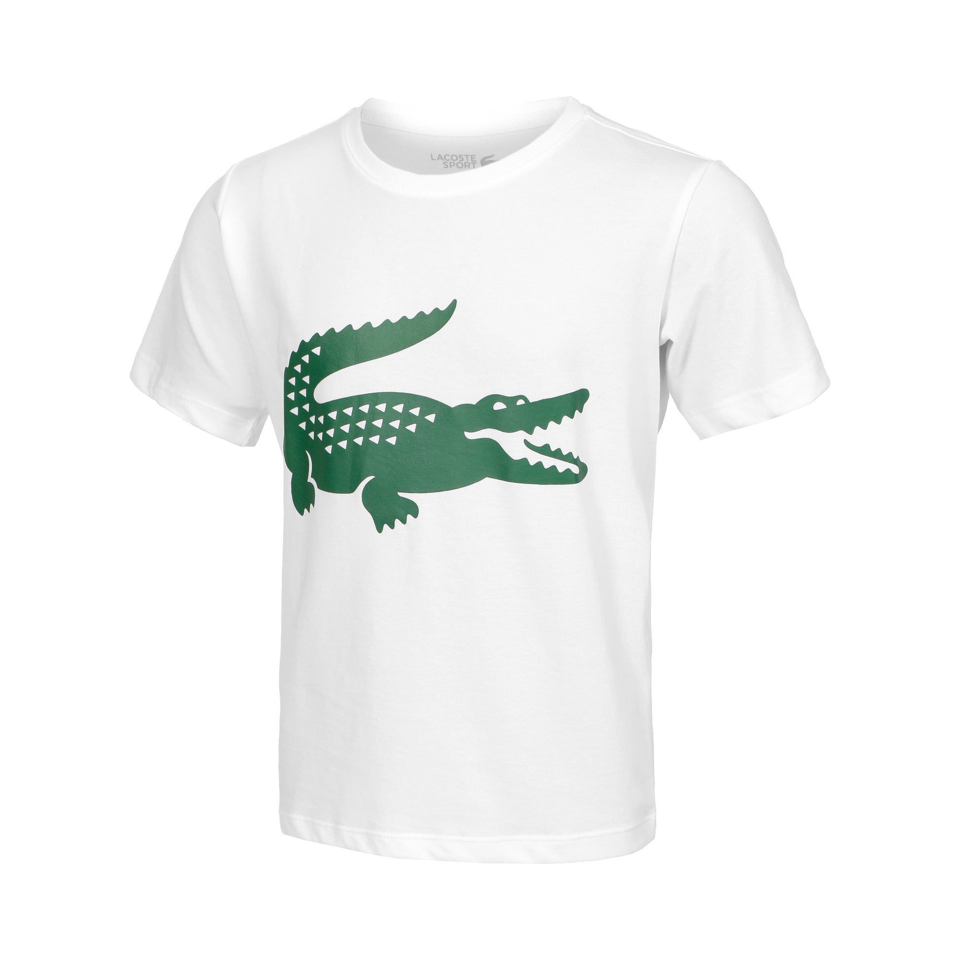 Lacoste Core T-shirt Jongens - wit, groen