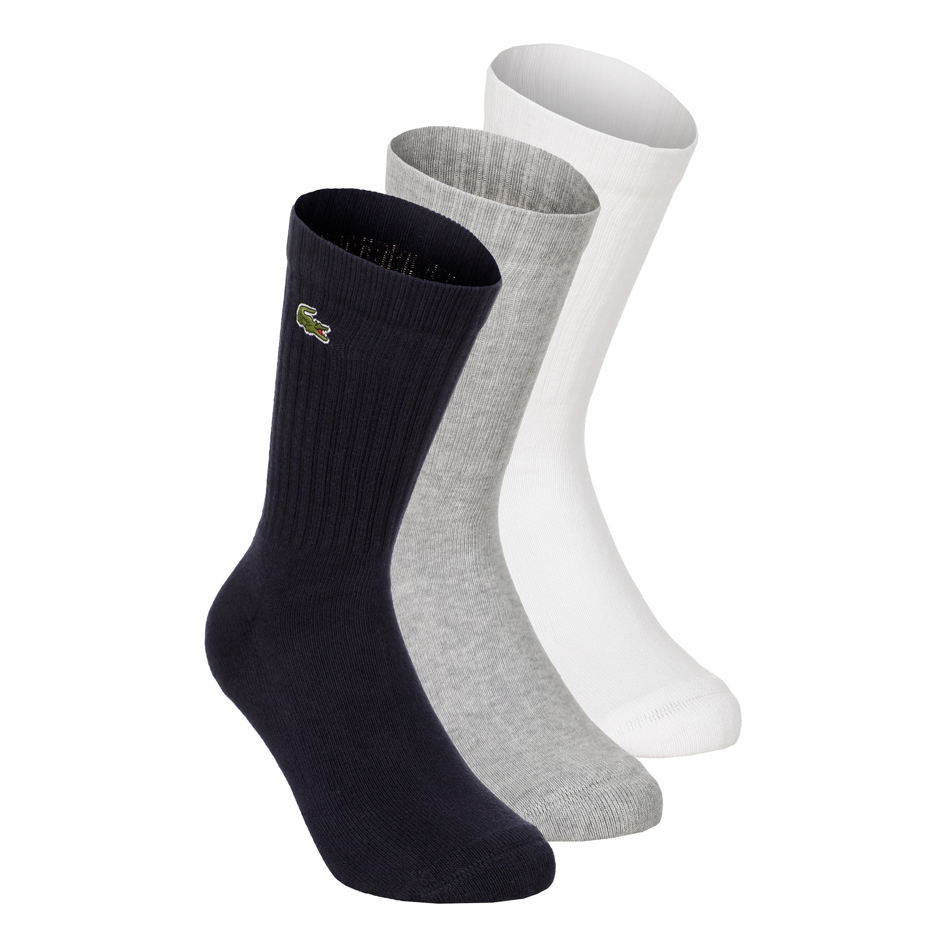 Lacoste Performance Core Tennissokken Verpakking 3 stuks Unisex - wit, zwart