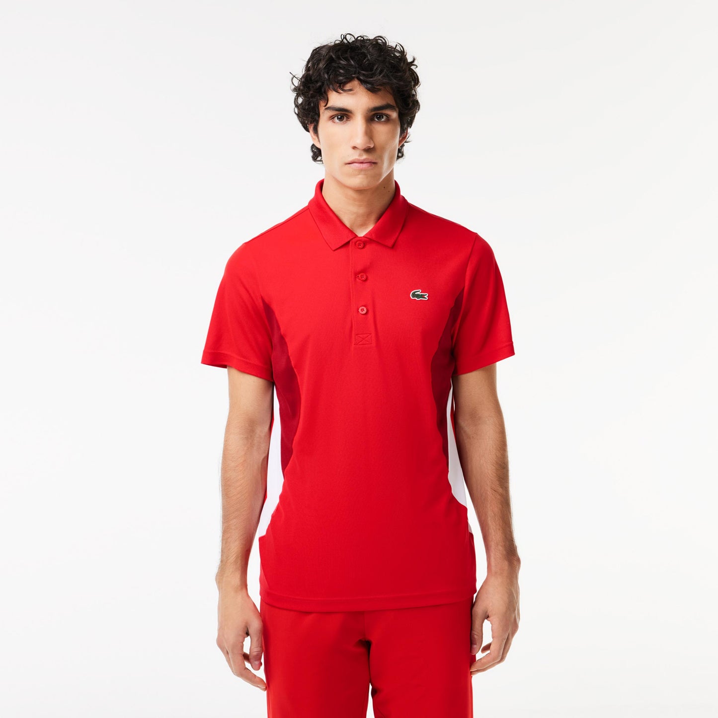 Lacoste Polo Heren - rood, veelkleurig