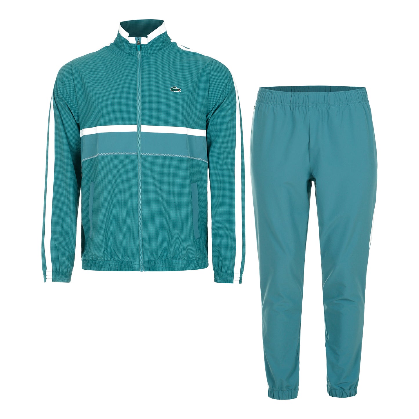 Lacoste Tracksuits Trainingspak Heren - petrolblauw, wit
