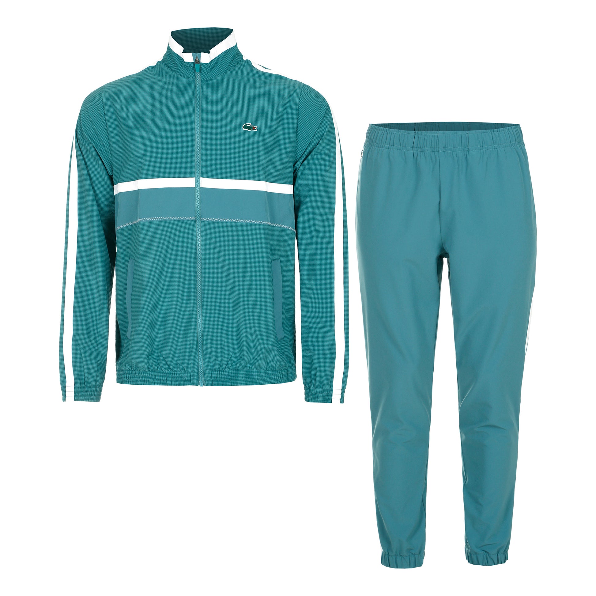 Lacoste Tracksuits Trainingspak Heren - petrolblauw, wit