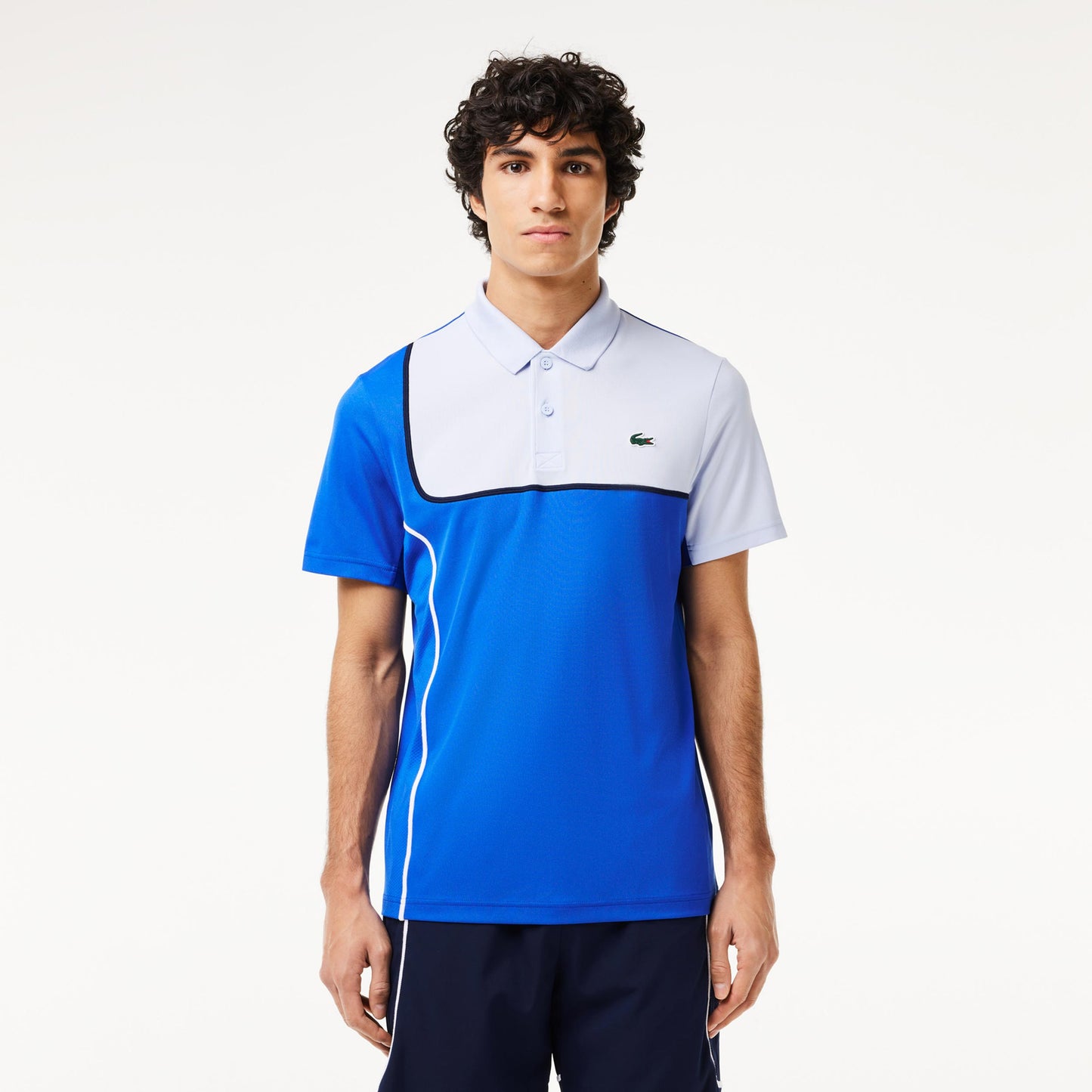 Lacoste Polo Heren-Blauw,Wit