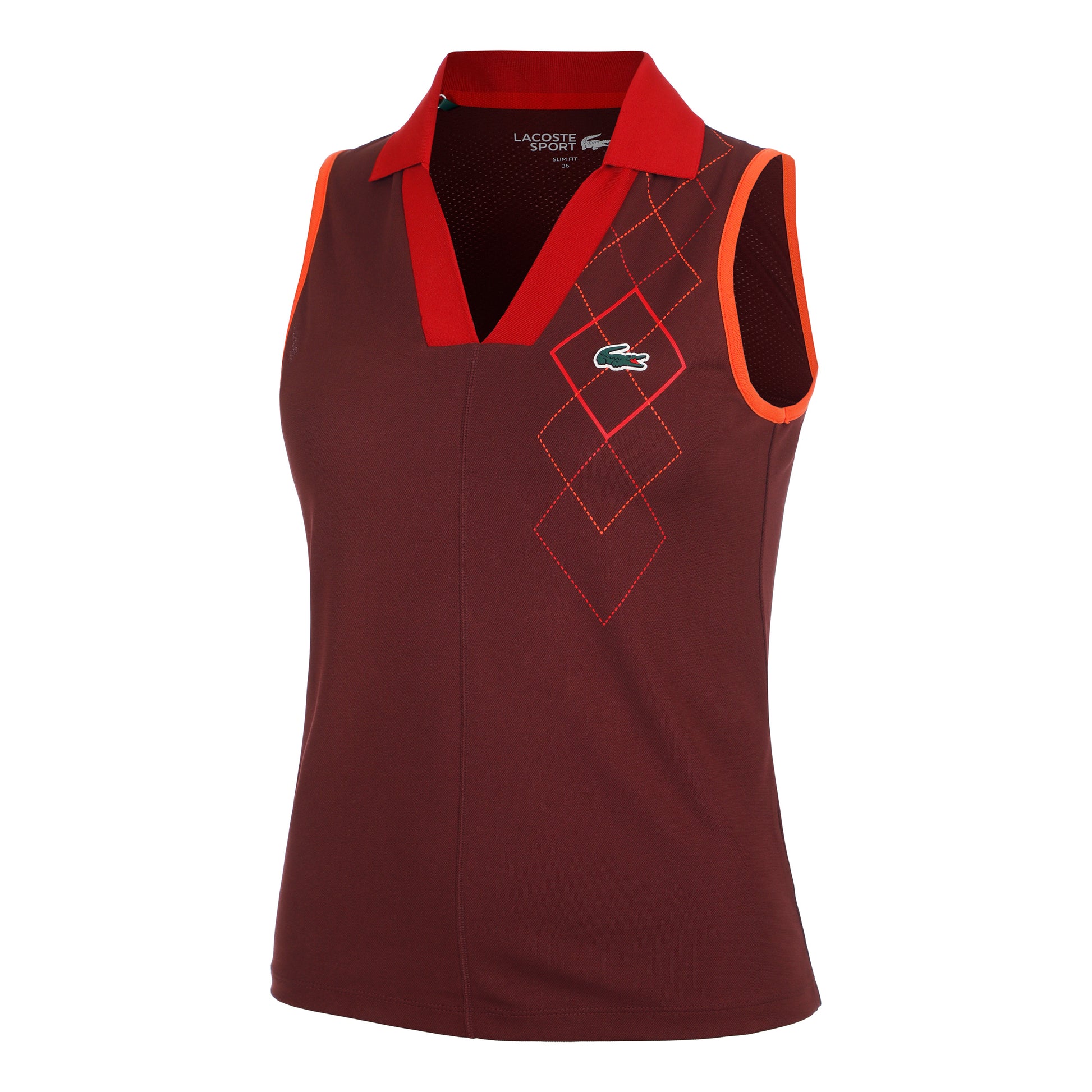 Lacoste Polo Dames-Bruin