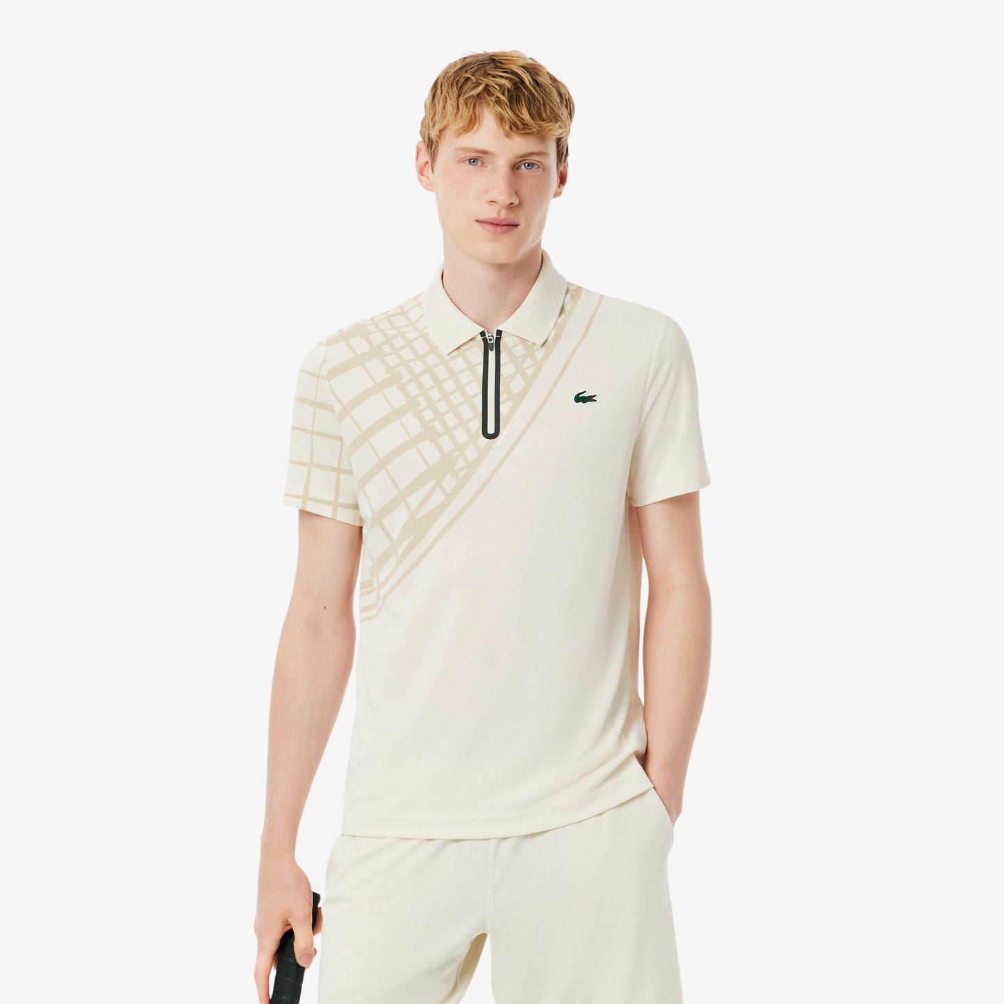 Lacoste Polo Heren-crème