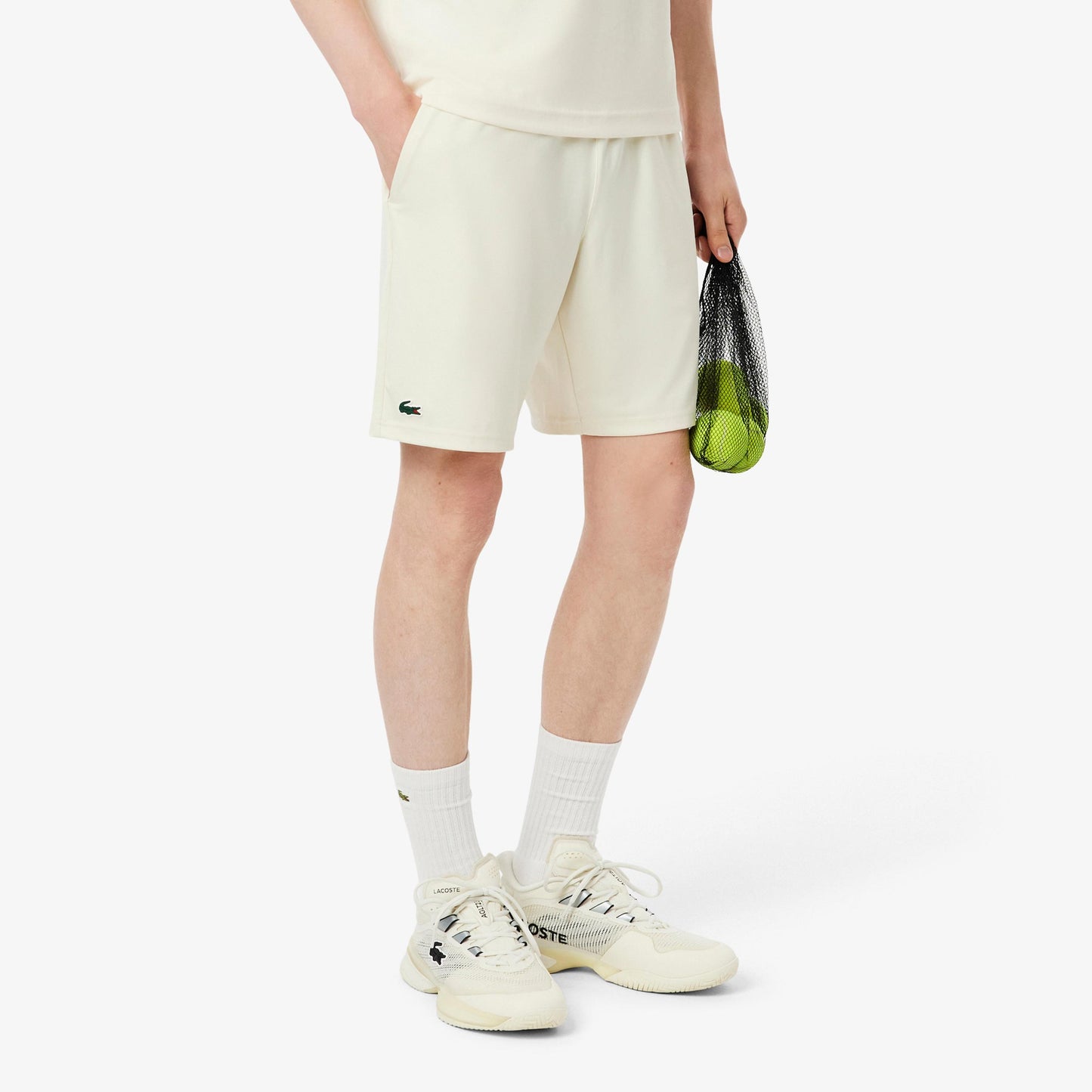 Lacoste Shorts Heren-Crème