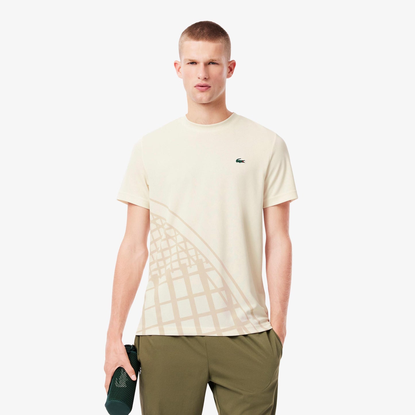 Lacoste T-shirt Heren-Crème