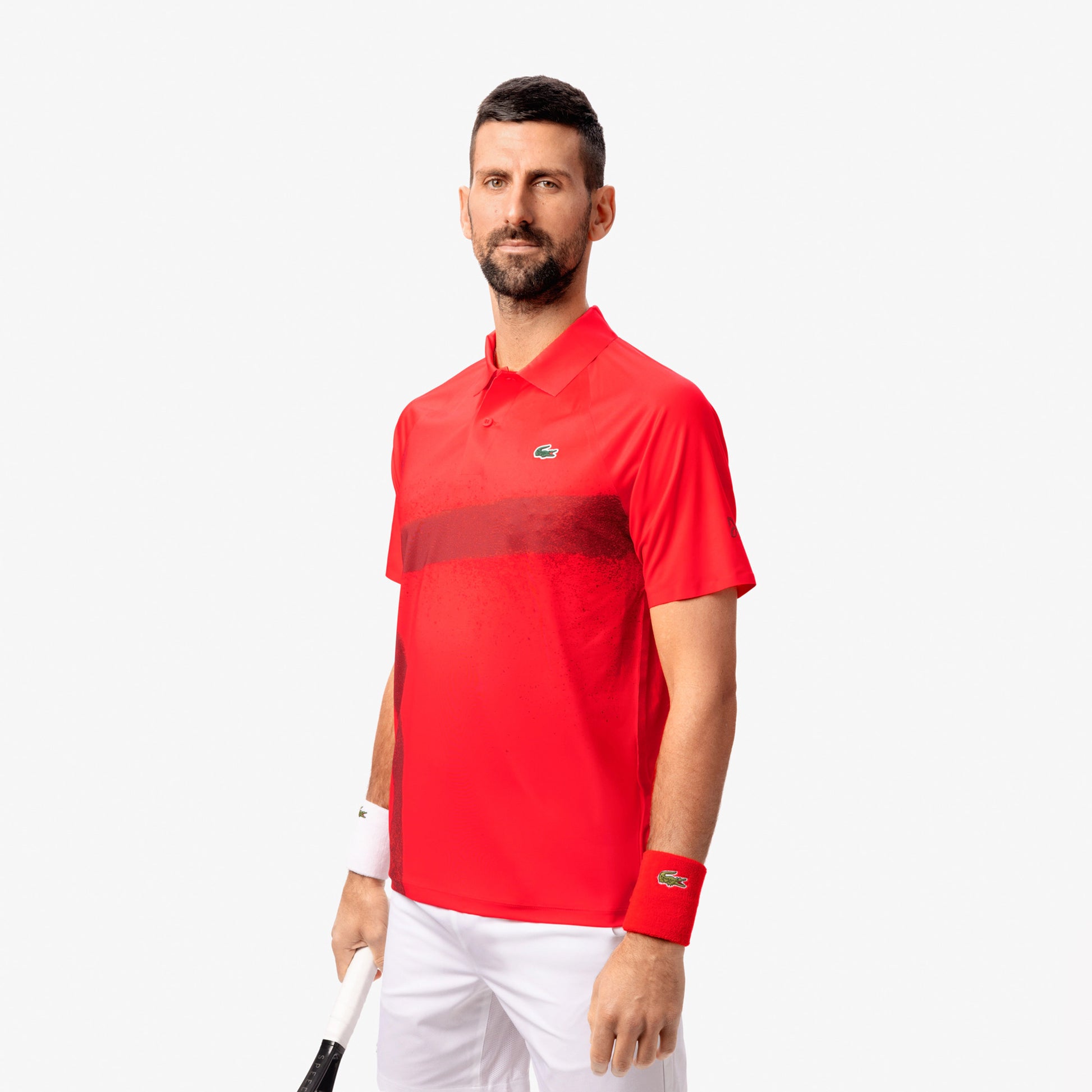 Lacoste Djokovic Polo Heren-Rood