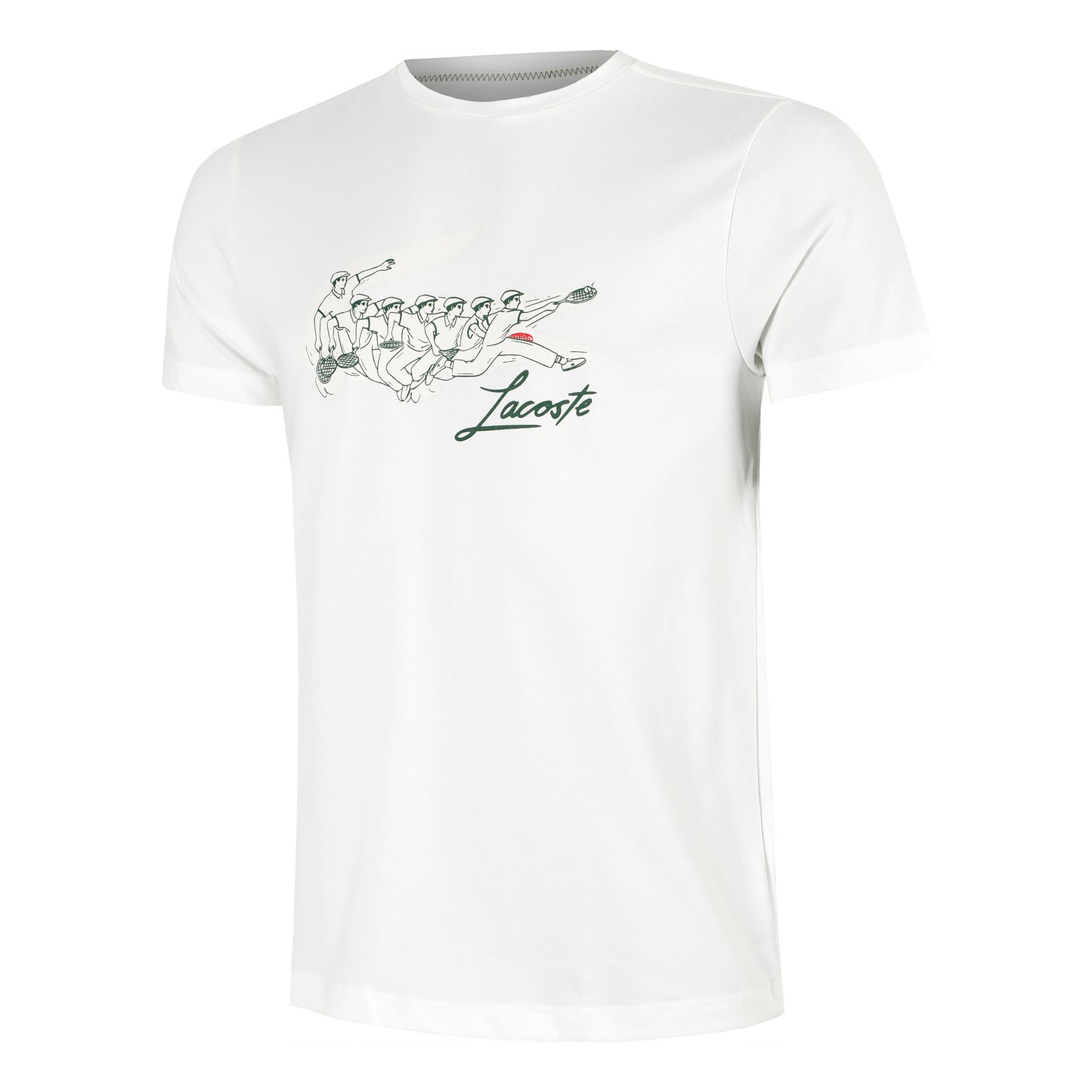Lacoste T-shirt Heren-Crème