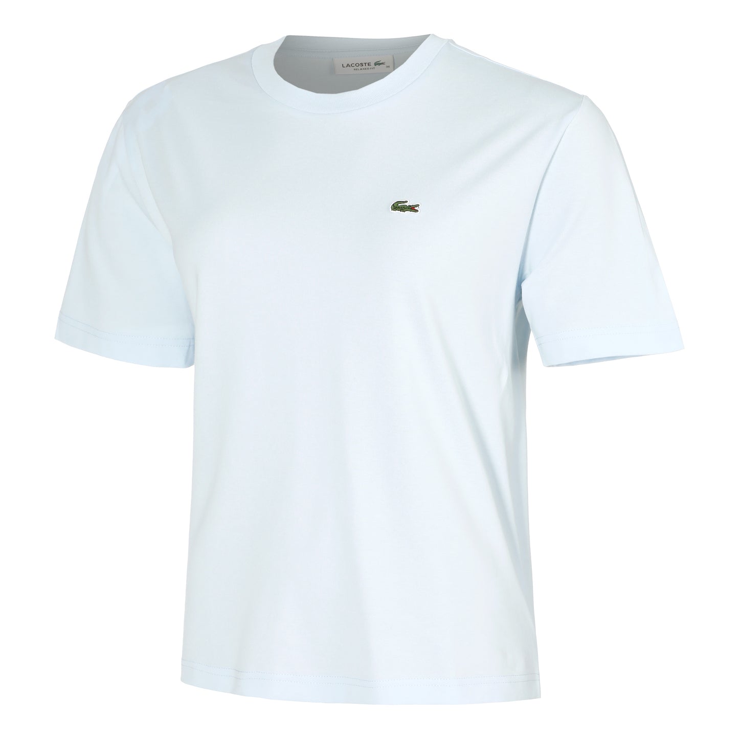 Lacoste Relaxed Fit Plain Soft T-shirt Dames-Lichtblauw