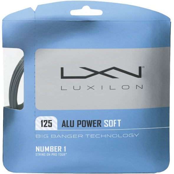 Luxilon Alu Power Soft Set Snaren 12,2m-Zilver