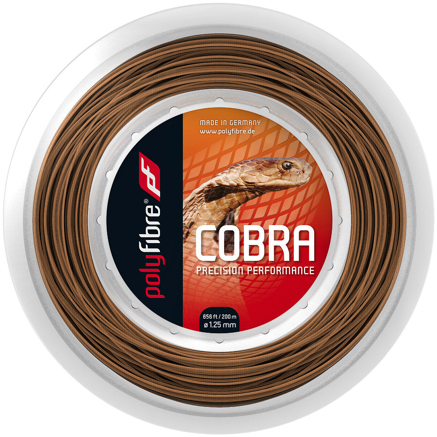 Polyfibre Cobra Beige/braun Rol Snaren 200m-Beige