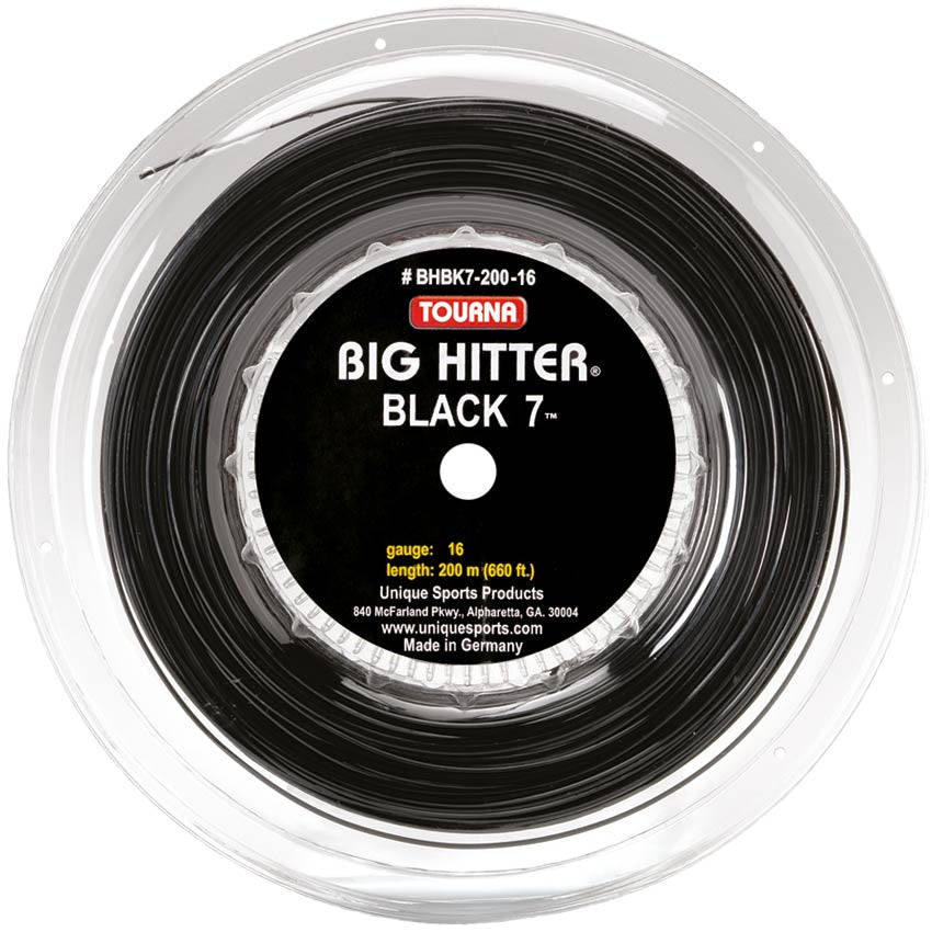 Tourna Big Hitter 7 Rol Snaren 220m-Zwart