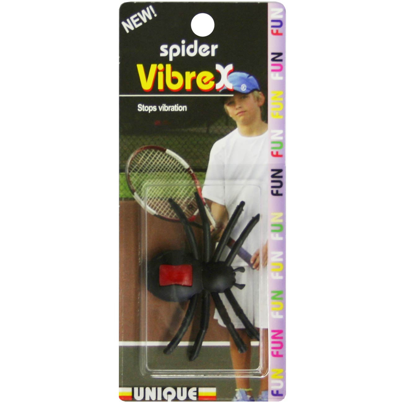 Tourna Spider Vibrex Demper Verpakking 1 Stuk-Zwart