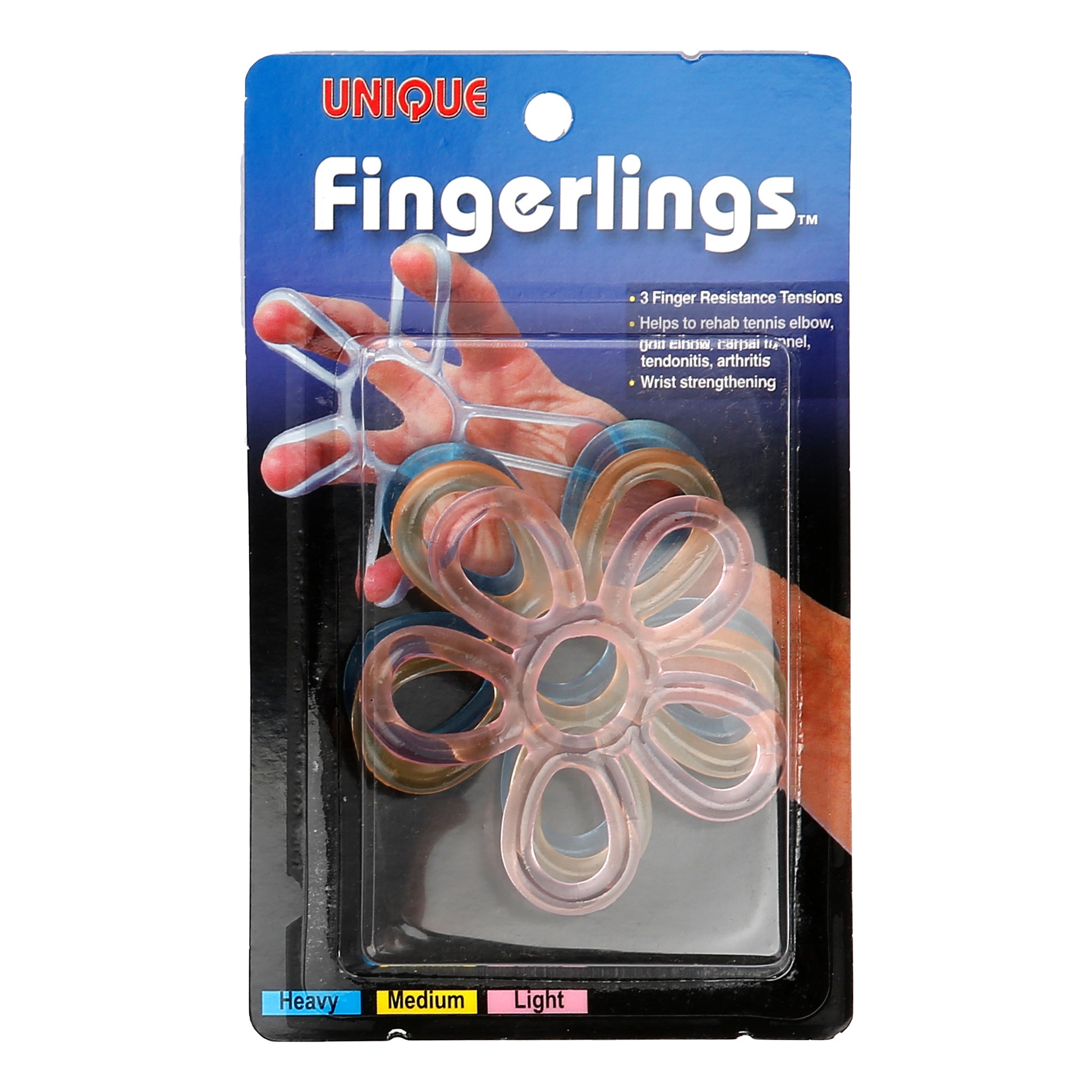 Tourna Fingerlings Bandage Verpakking 3 Stuks-Zwart