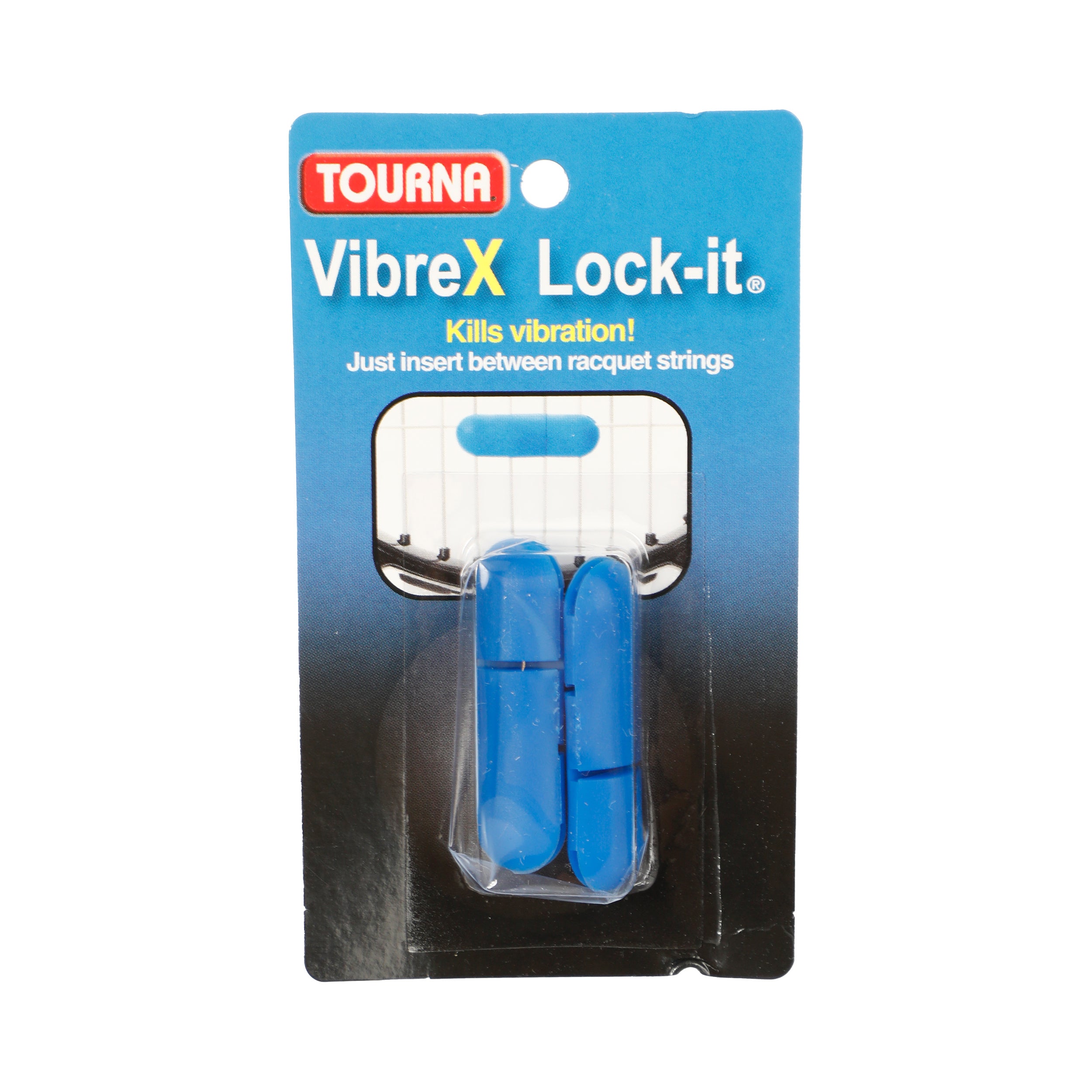 Tourna Vibrex Lock Demper Verpakking 2 Stuks-Blauw