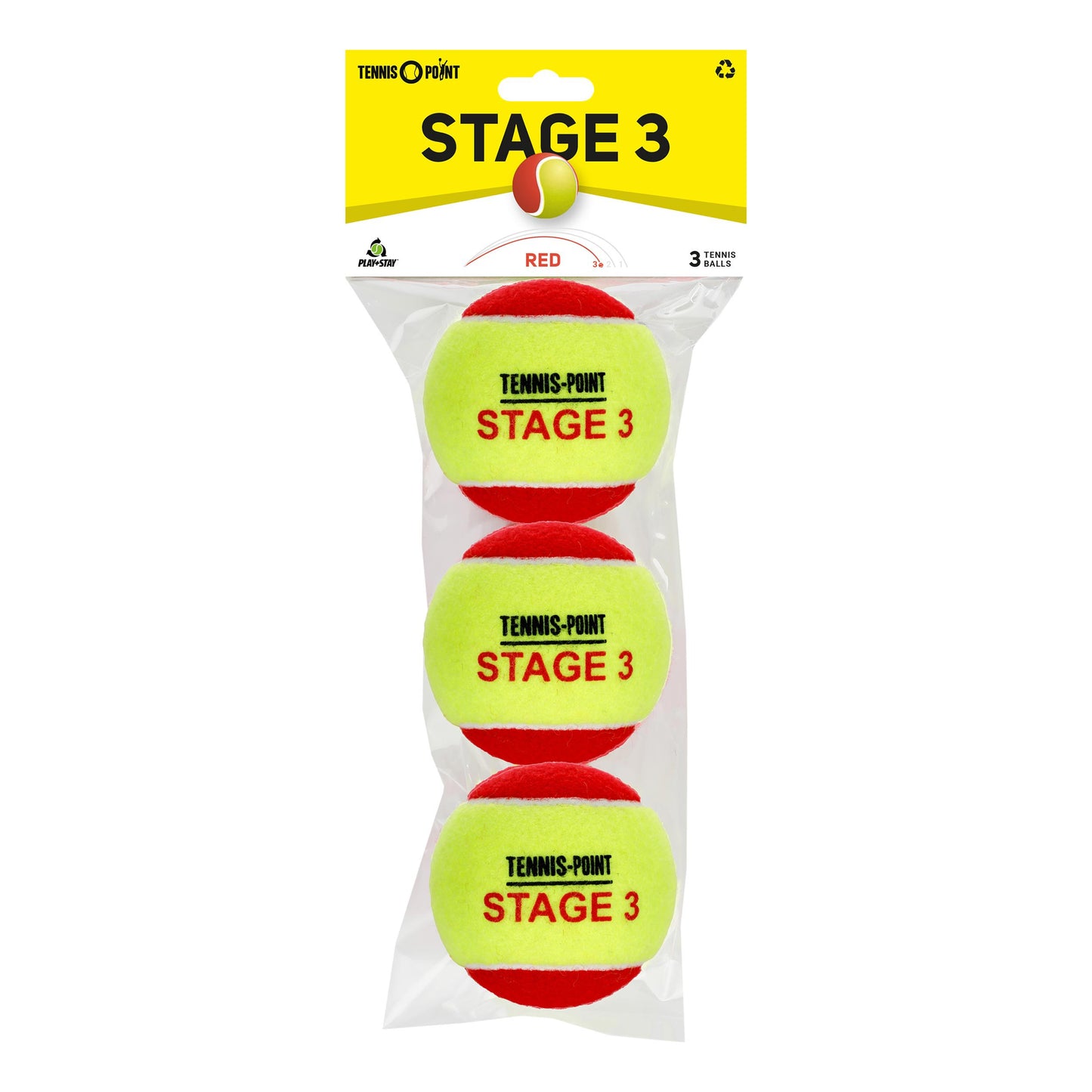 Tennis-Point TP Stage 3 Zak met 3 stuks