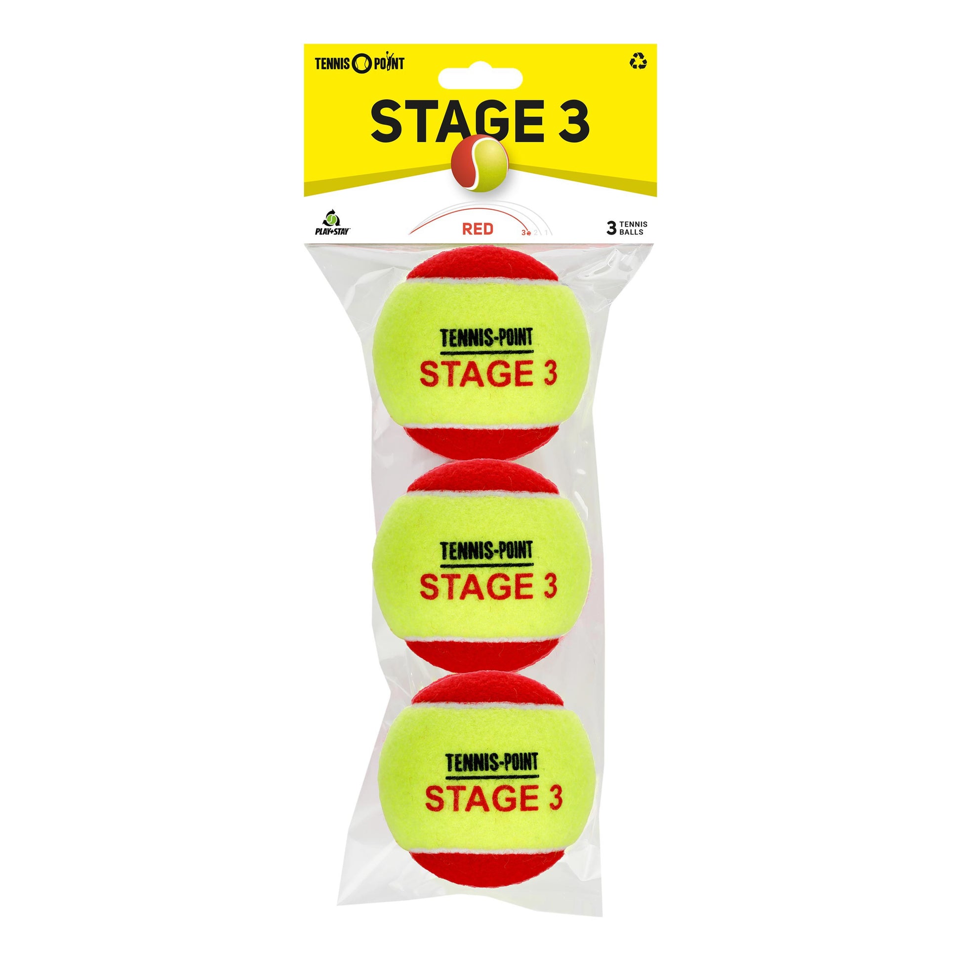 Tennis-Point TP Stage 3 Zak met 3 stuks