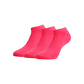 Tennissokken Verpakking 3 stuks Unisex - pink, wit