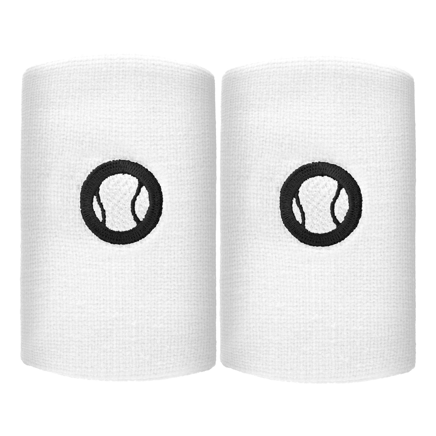 Tennis-Point Long Zweetband Verpakking 2 stuks Unisex - wit,
