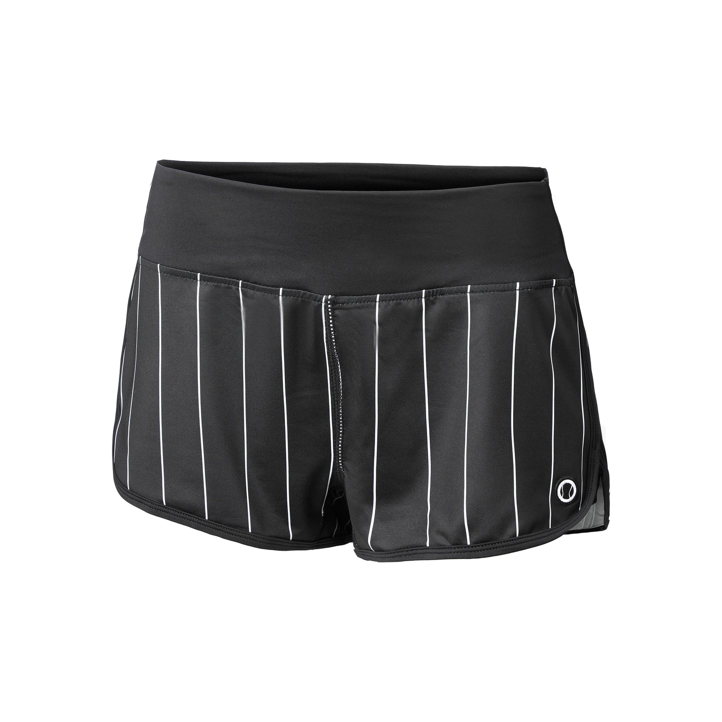 Tennis-Point Stripes Shorts Dames - zwart, wit