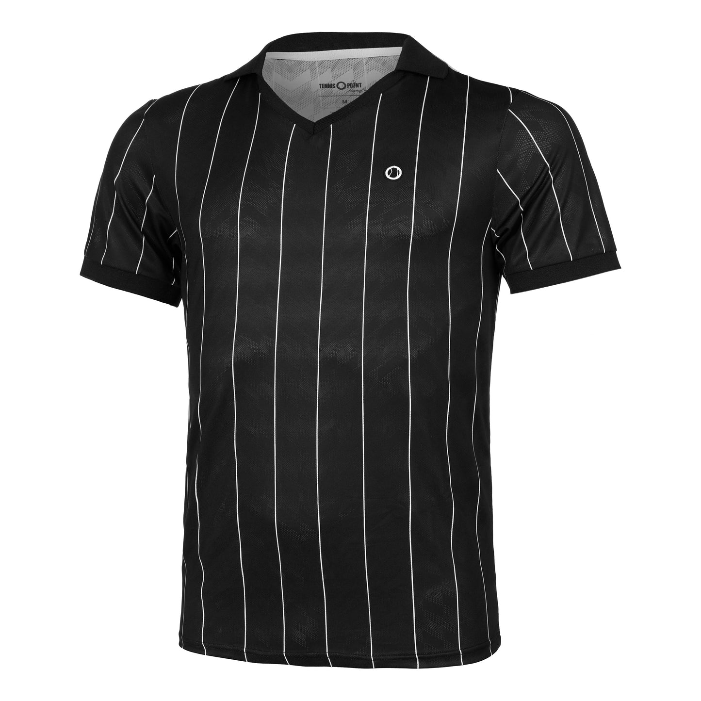 Tennis-Point Stripes Polo Special Edition Heren-Zwart,Wit