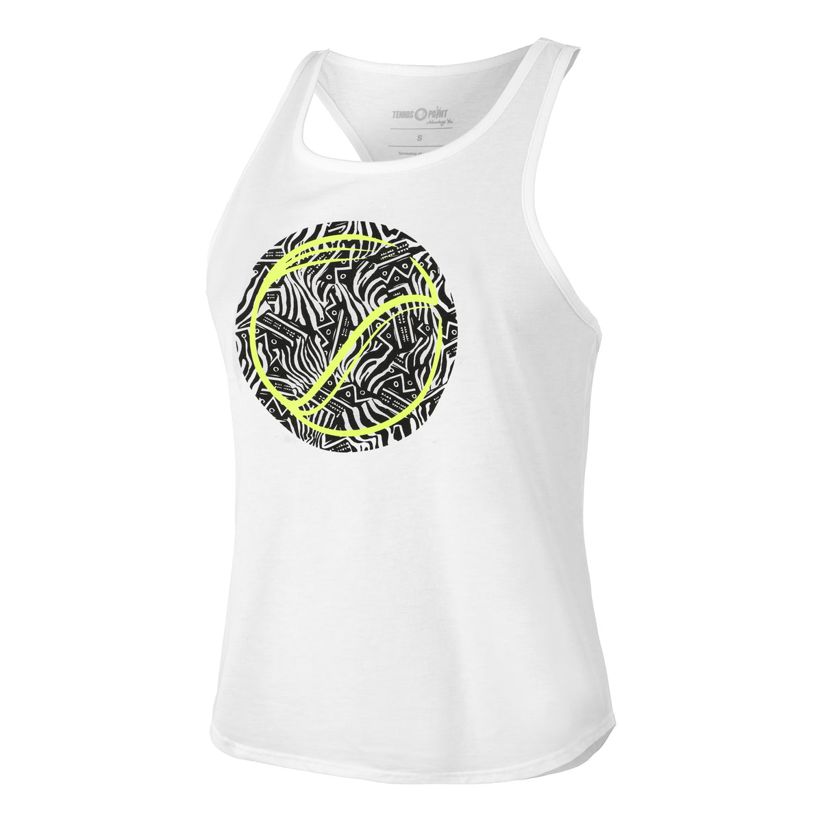 Tennis-Point Camo Dazzle Tanktop Dames - wit, veelkleurig