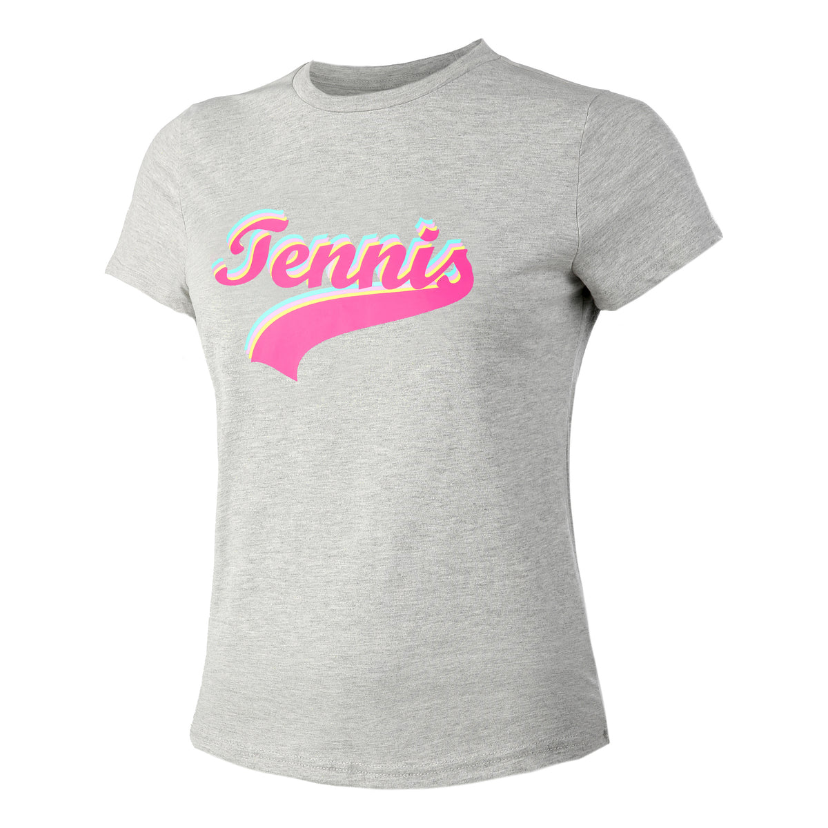 Tennis-Point Tennis Signature T-shirt Dames - grijs, veelkleurig