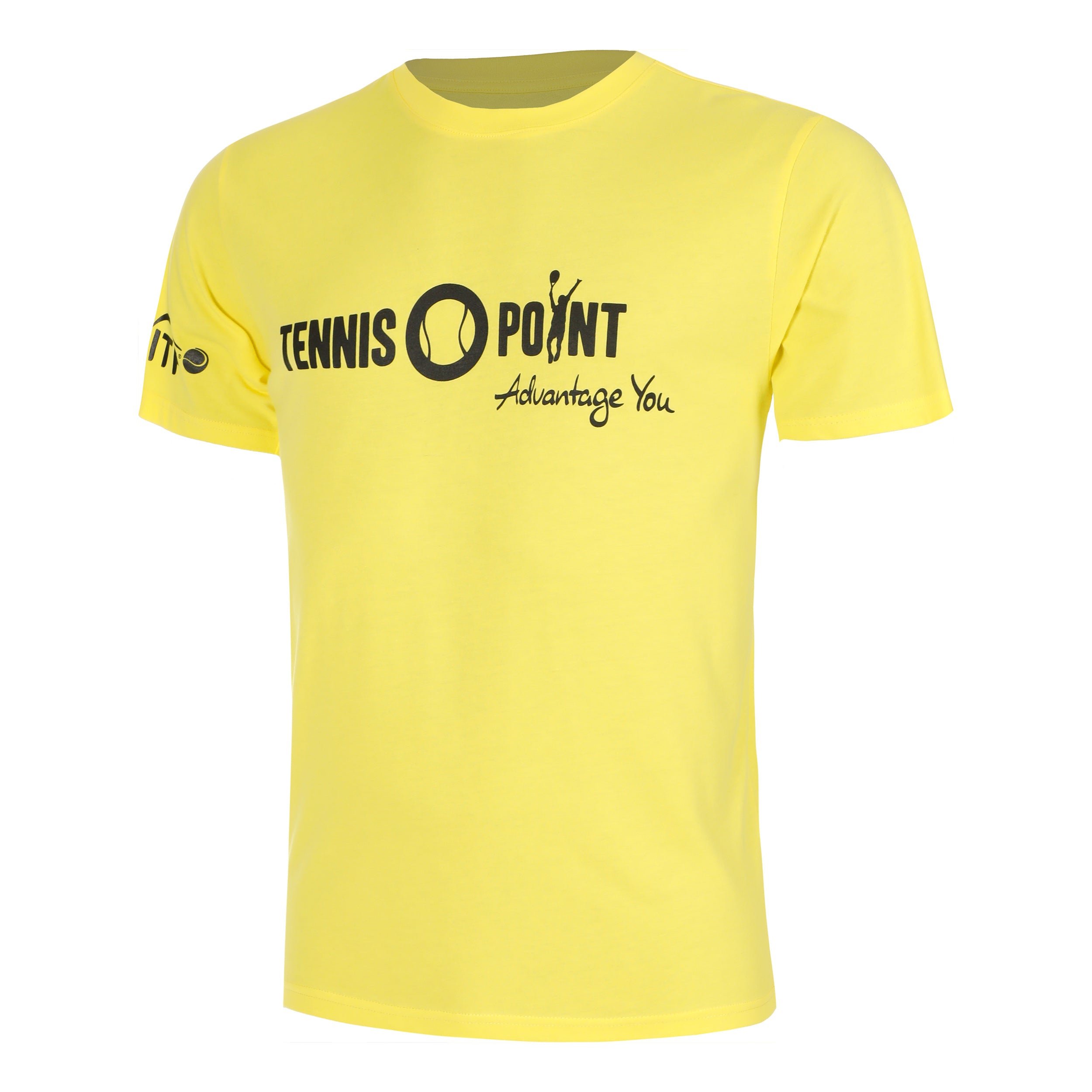 Tennis-Point Team Yellow T-shirt Heren-Geel