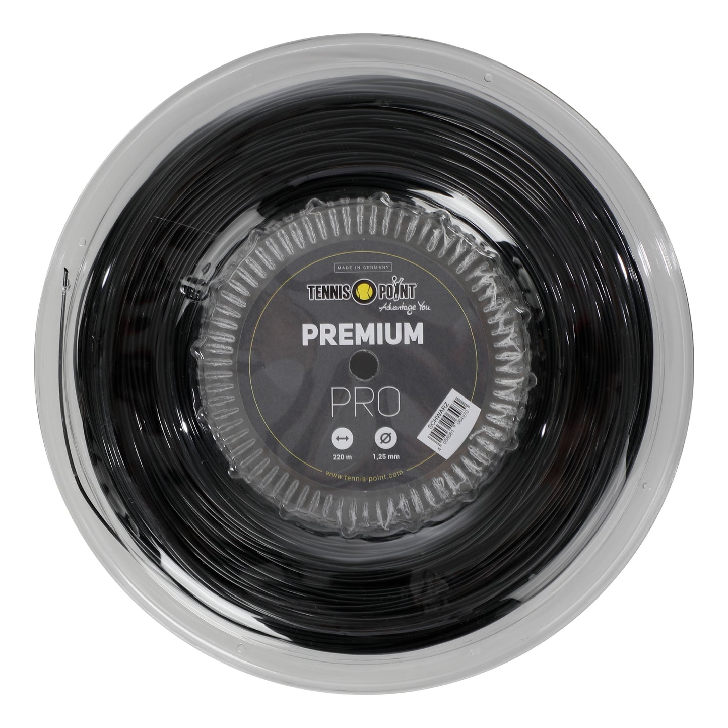 Tennis-Point Premium Pro Rol snaren 220m - zwart
