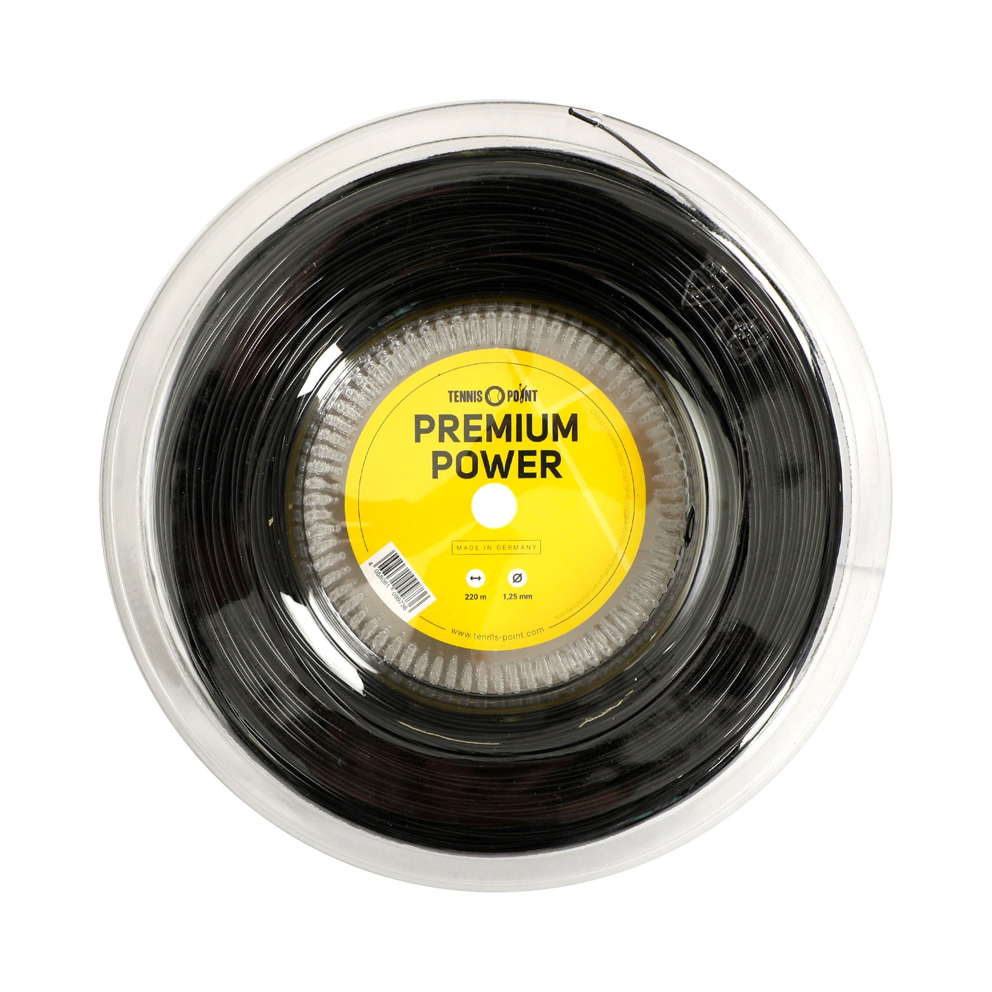 Tennis-Point Premium Power Rol Snaren 220m-Zwart