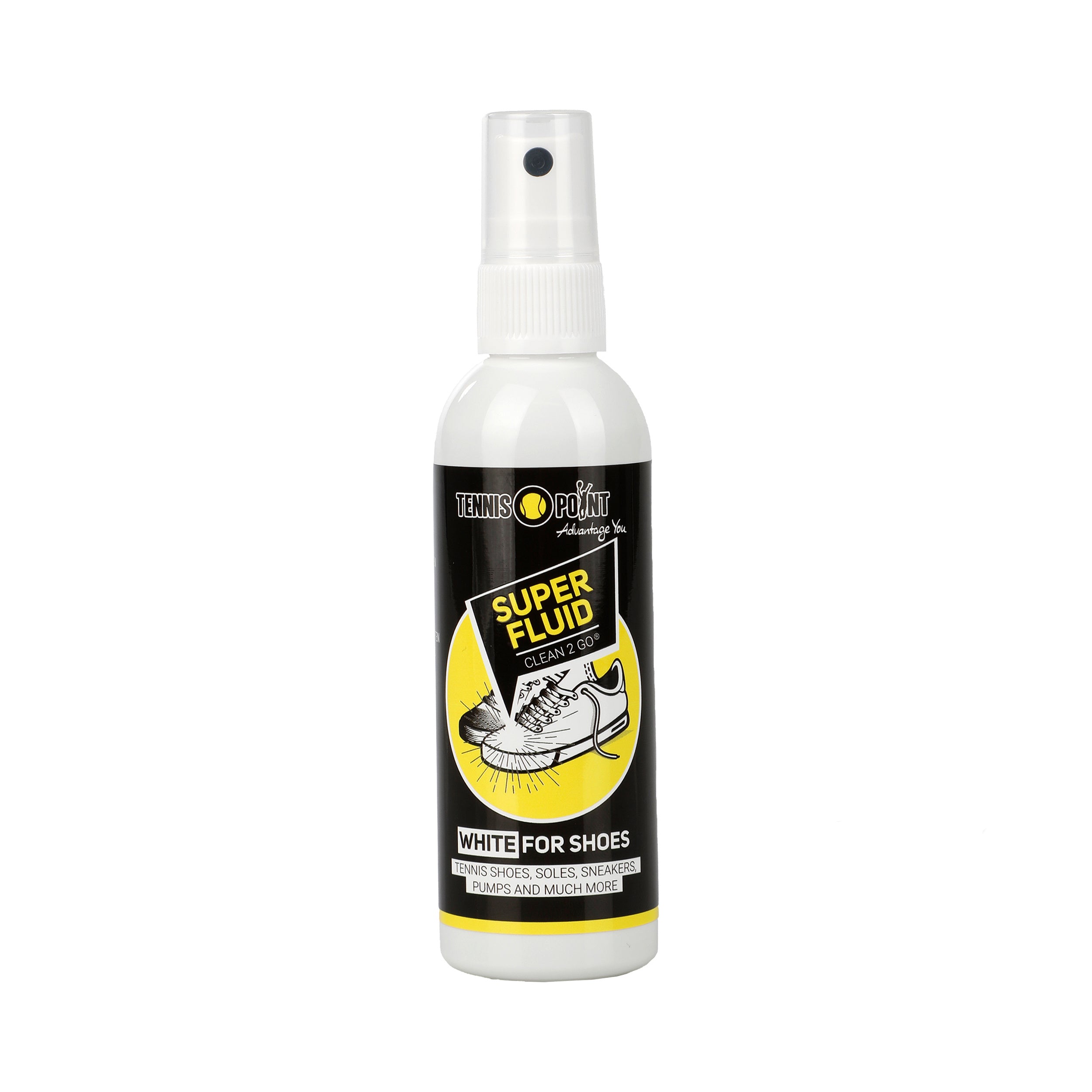 Tennis-Point Clean2Go  Super Fluid Schoen Deo - wit