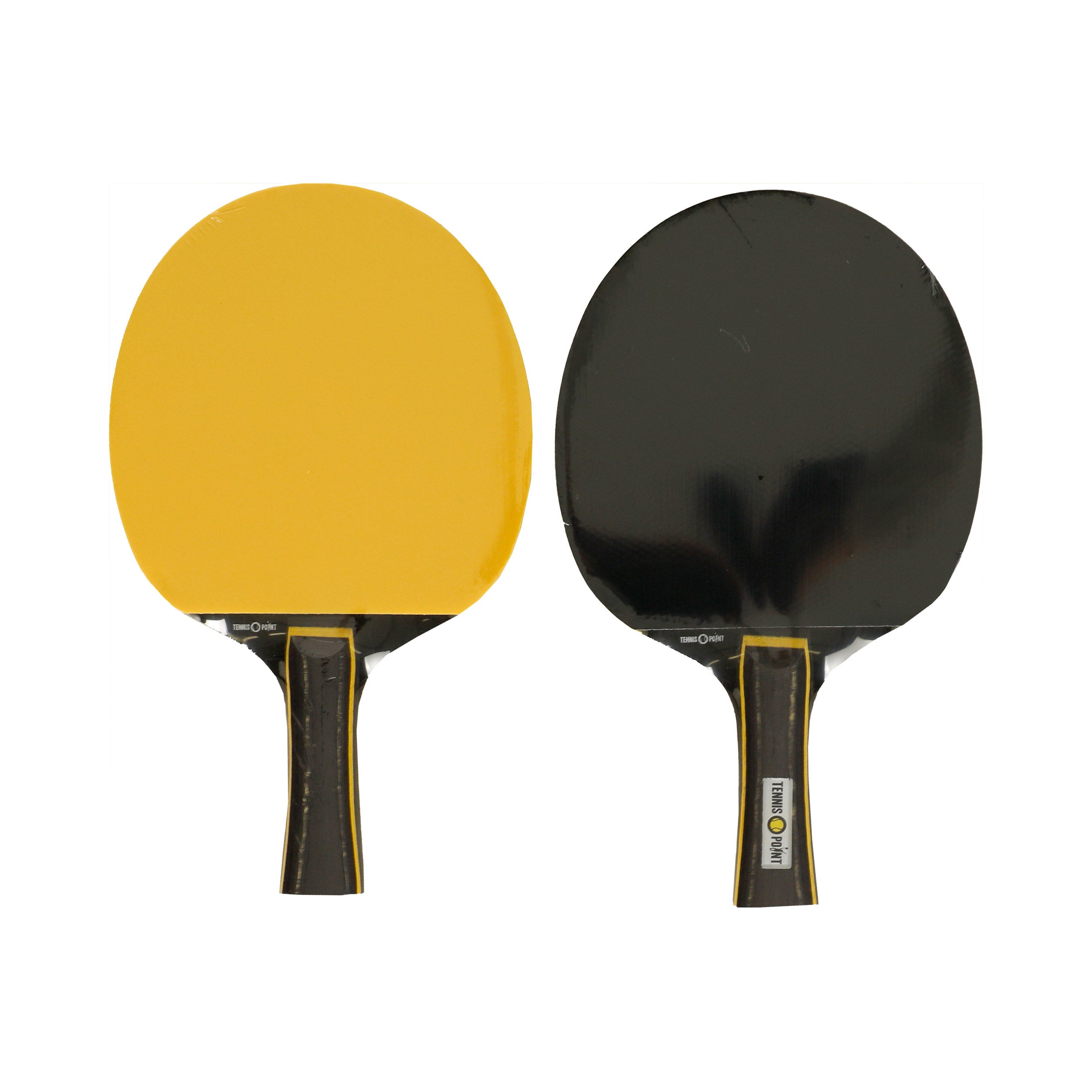 Tennis-Point Tischtennis-Set Plus Tas,Plus 3x Bälle-Zwart,Geel