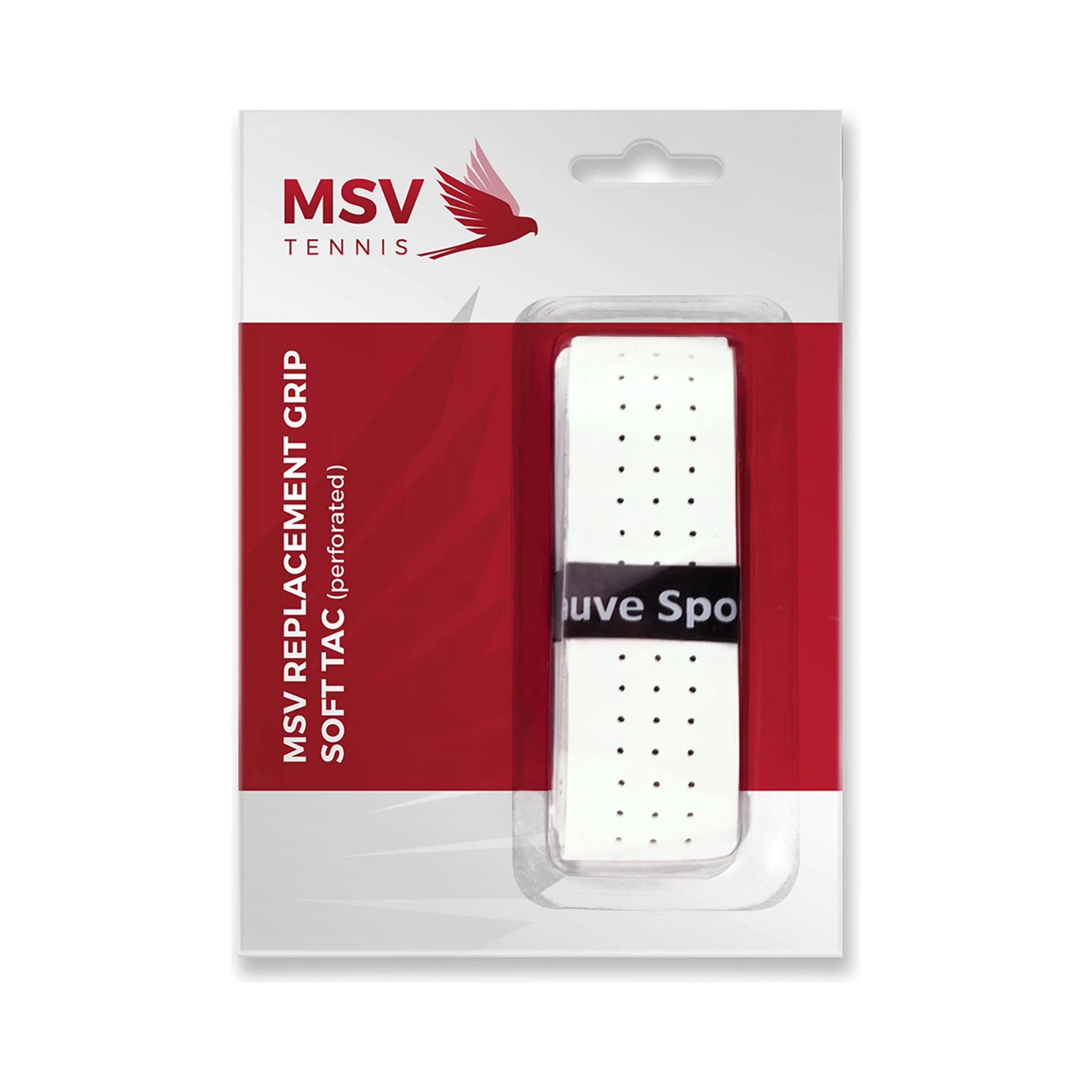 MSV Basic Grip Soft-Tac perforated Verpakking 1 stuk - wit