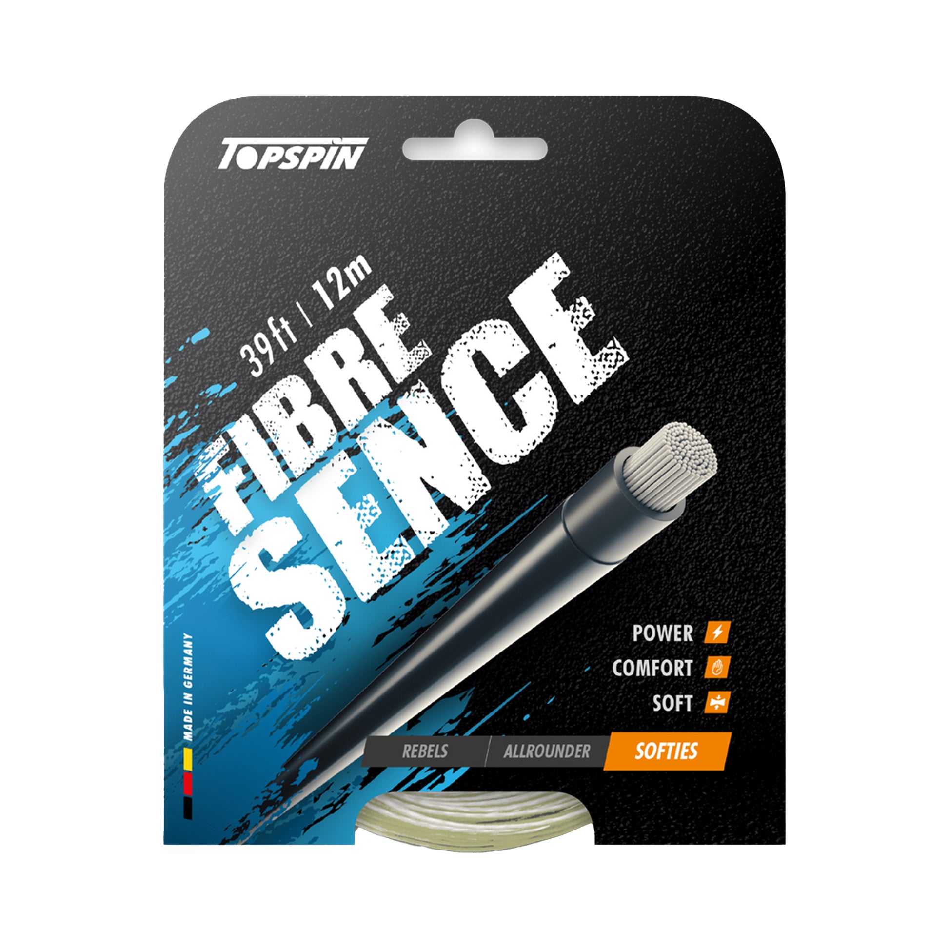 Topspin Fibre Sence 12m Set Snaren-Natuurlijke Kleuren