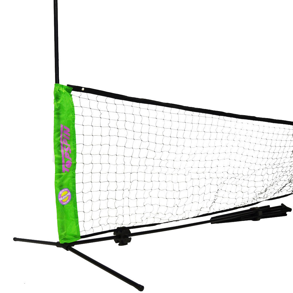 Topspin 6m Tennisnet - zwart, groen