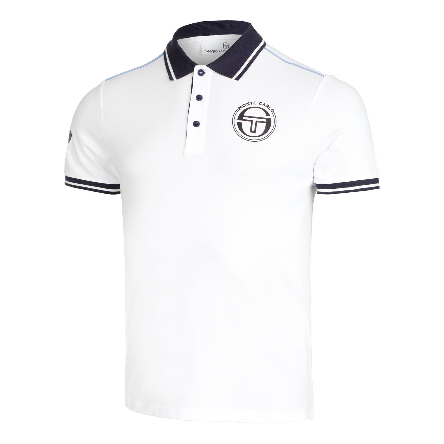 Sergio Tacchini Ranking Staff Polo Heren - wit, donkerblauw