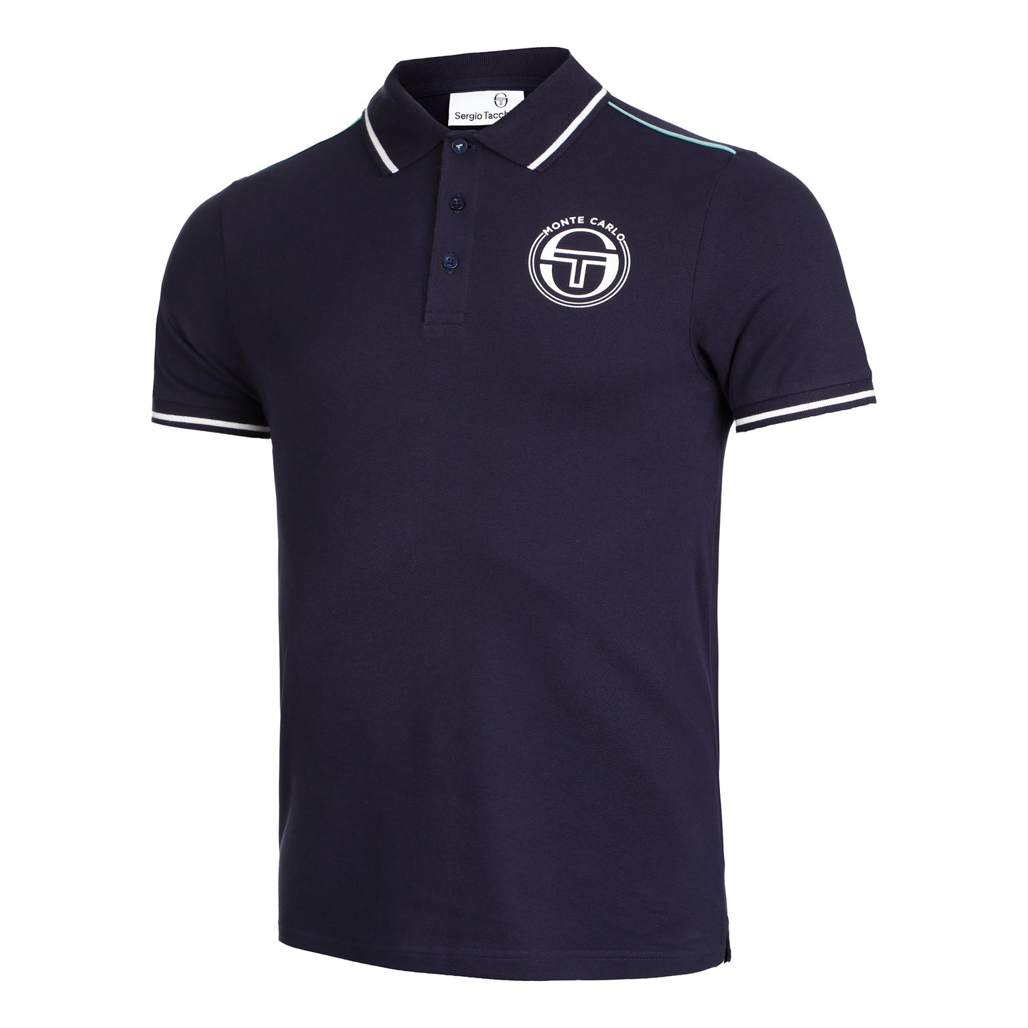 Sergio Tacchini Ranking Staff Polo Heren - donkerblauw, wit